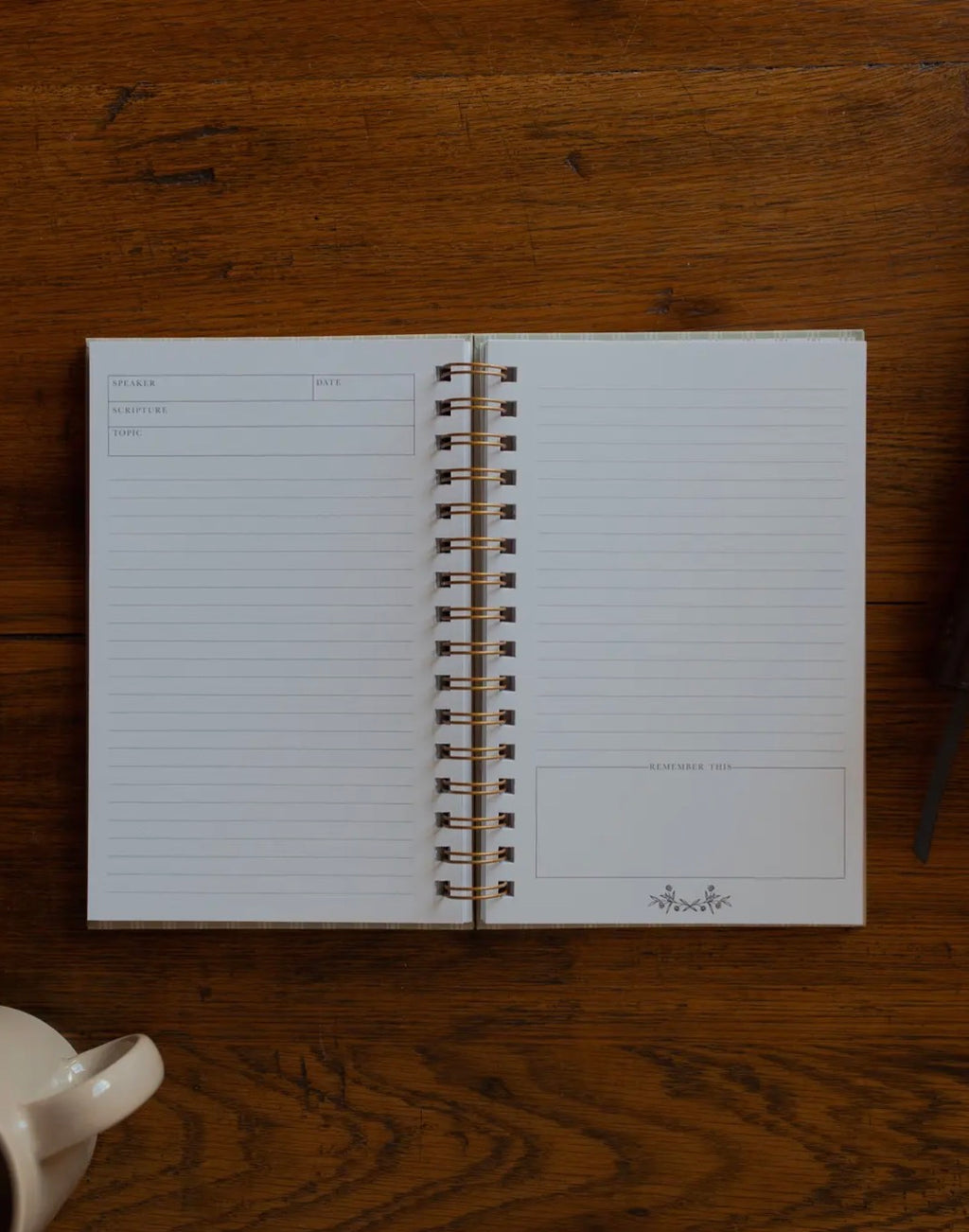 Sermon Notes Journal Pale Stripes