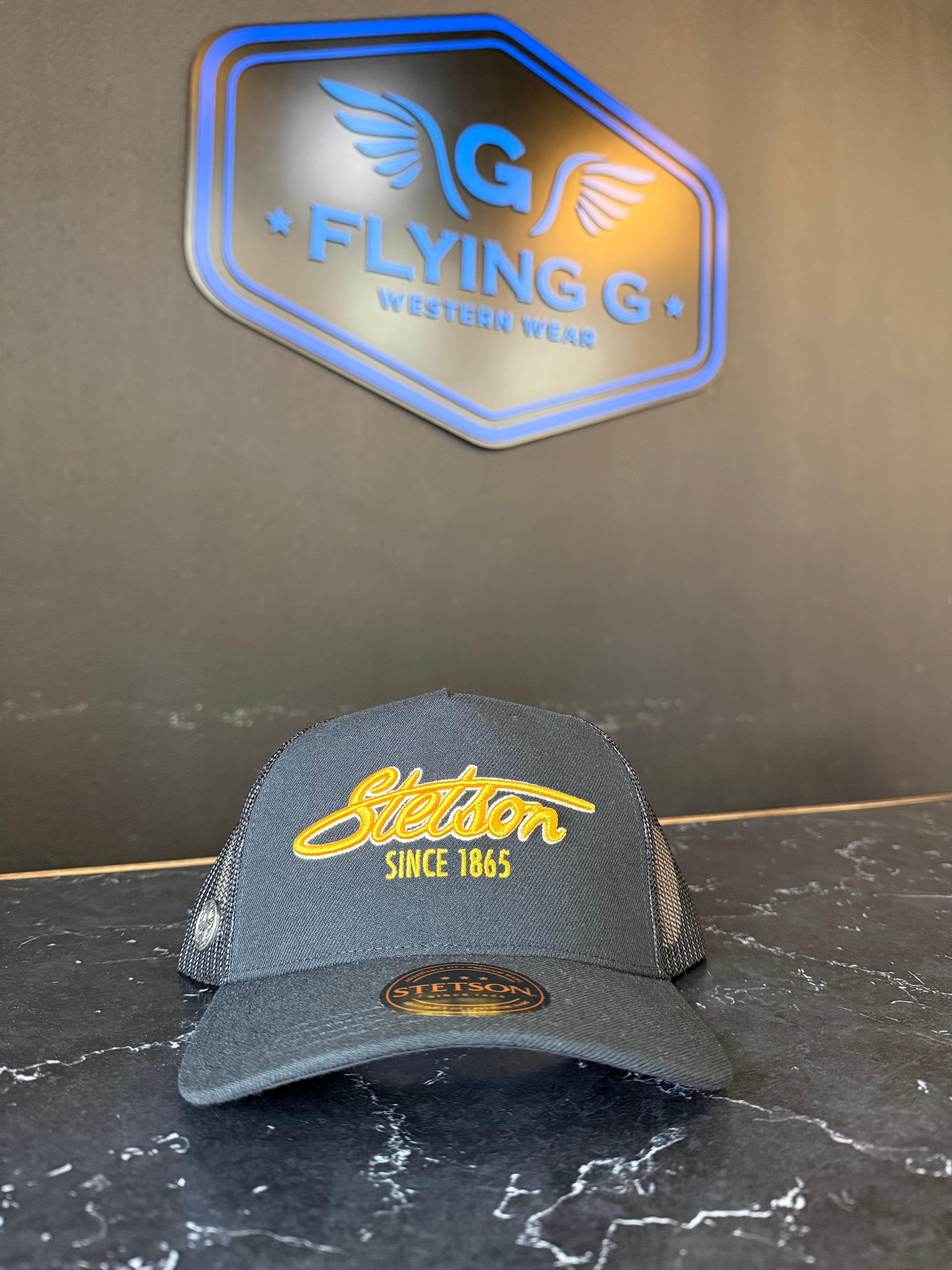 Black Stetson cap