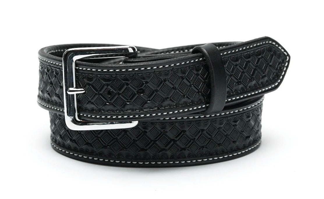 Black waffle belt