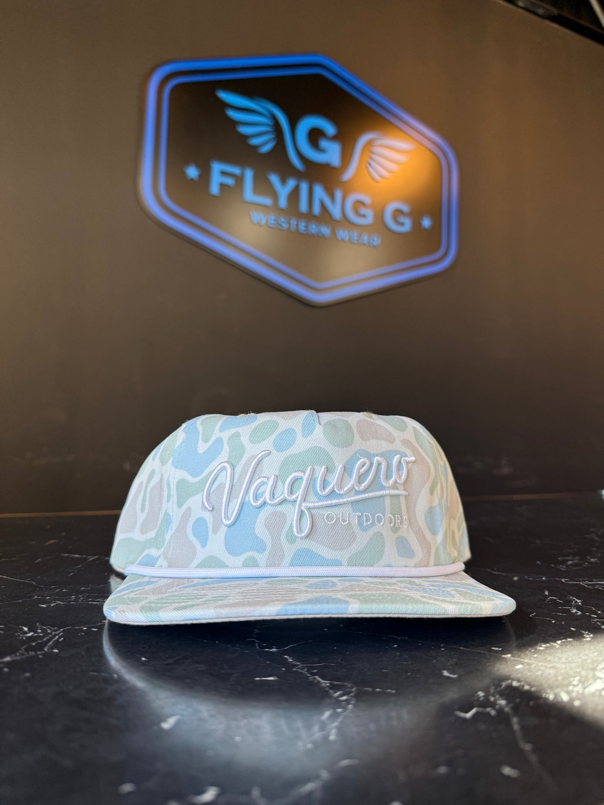 Vaquero Seafoam Duck Camo Cap