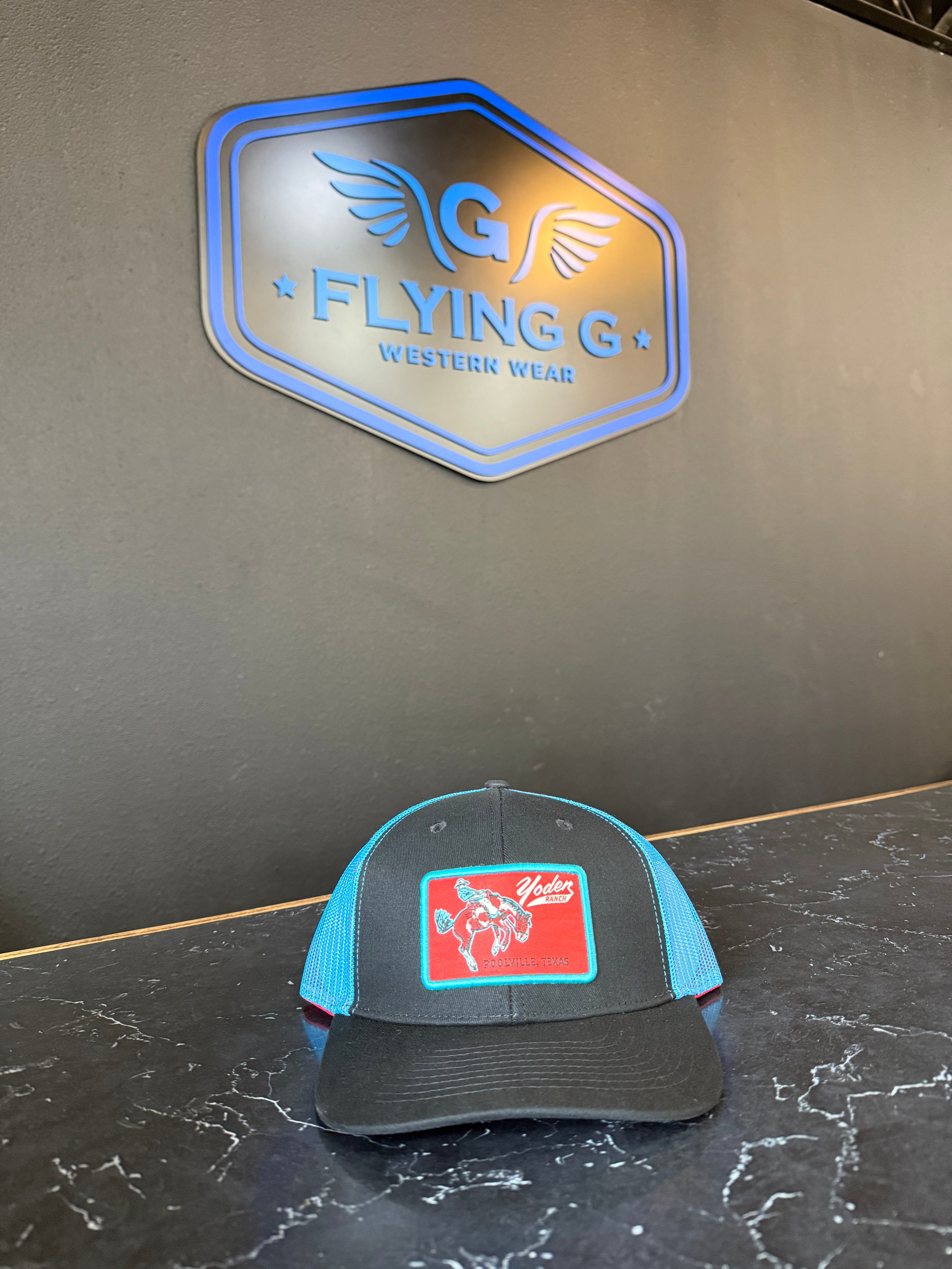Yoder ranch blue hat