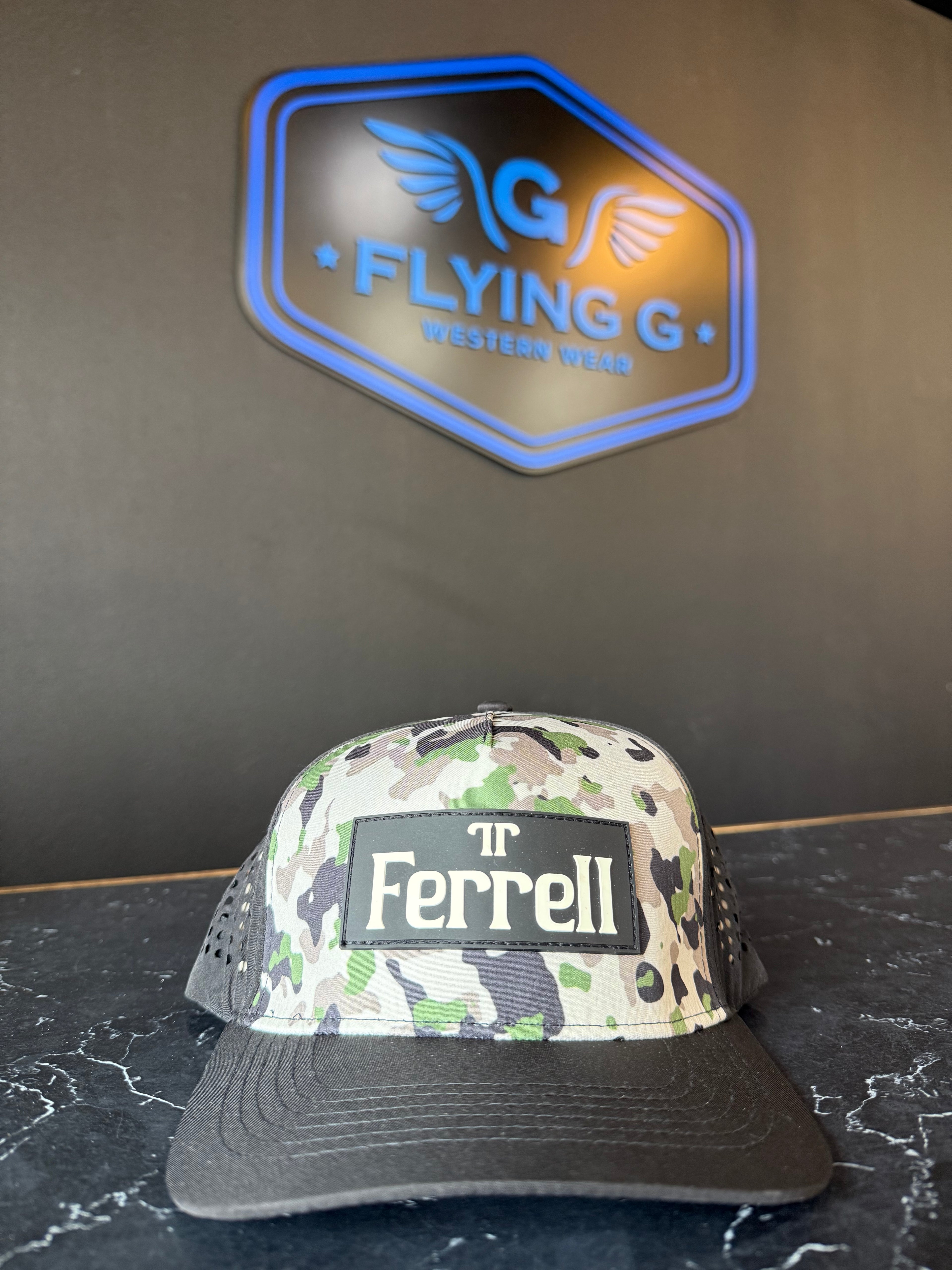 Camo Ferrell hat