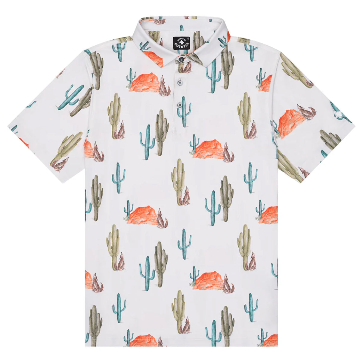 White cactus polo