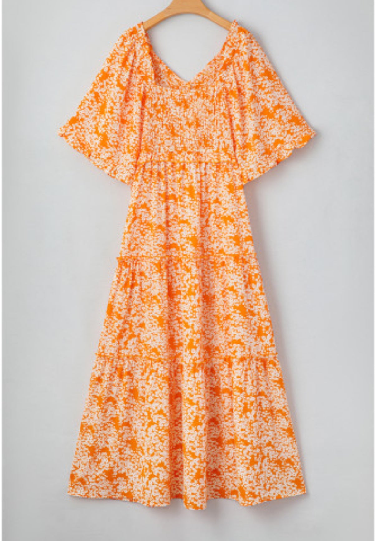 Orange maxi dress
