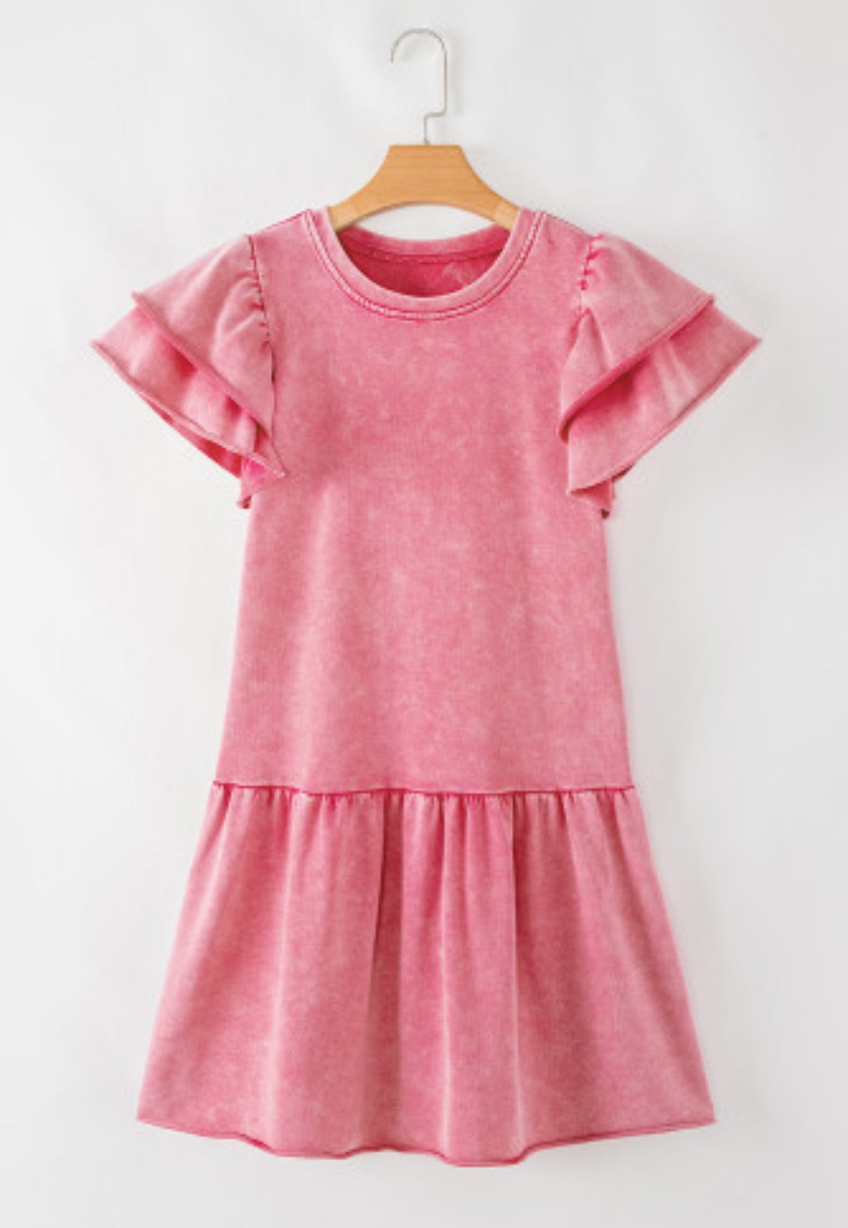 Pink mineral wash dress