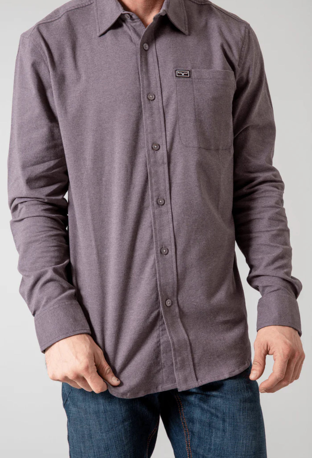 Brown kimes ranch button up