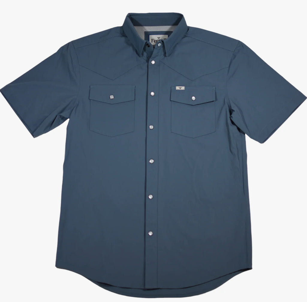 Blue Ferrell short sleeve