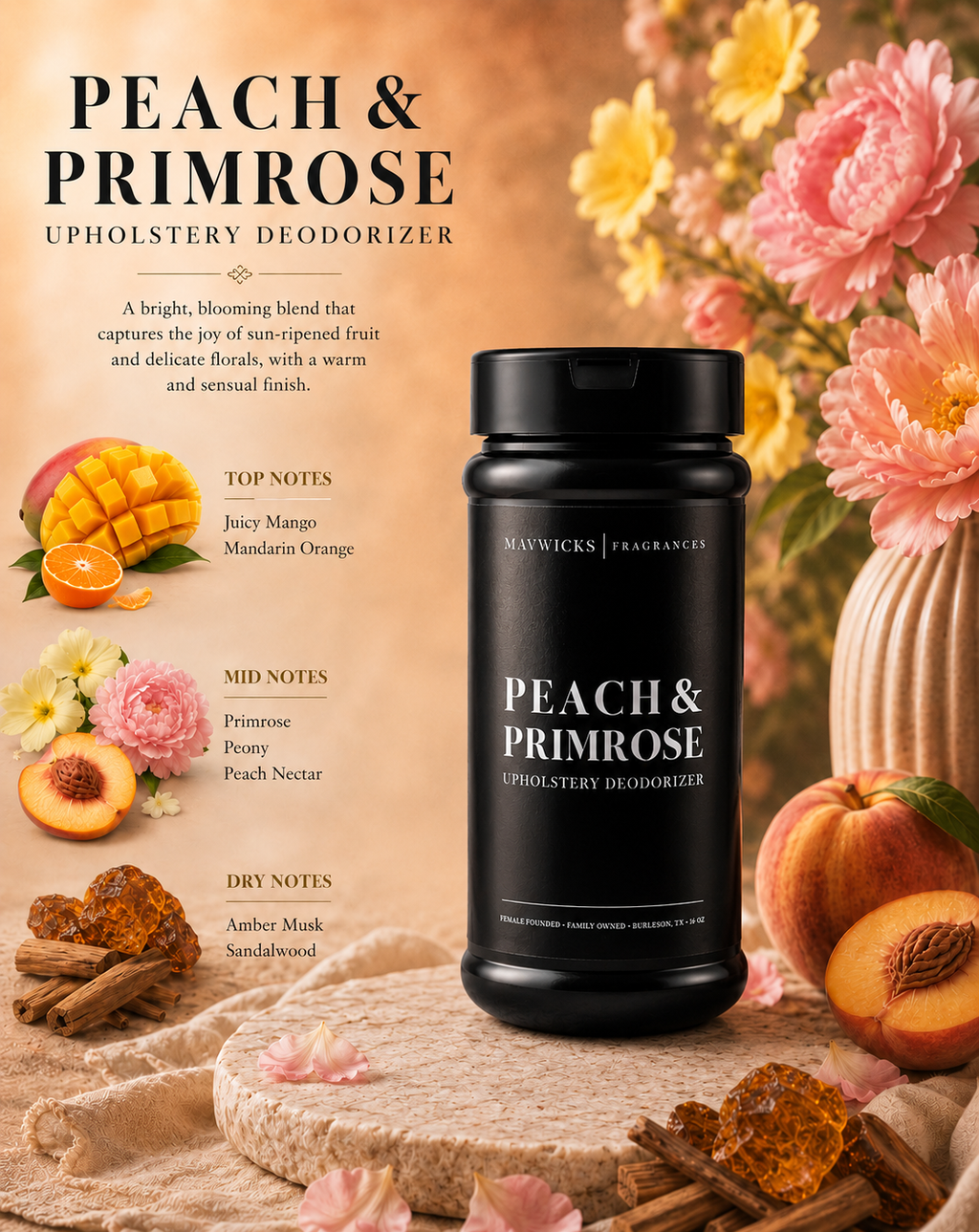 Scented Upholstery Deodorizer: Enchanted Rouge