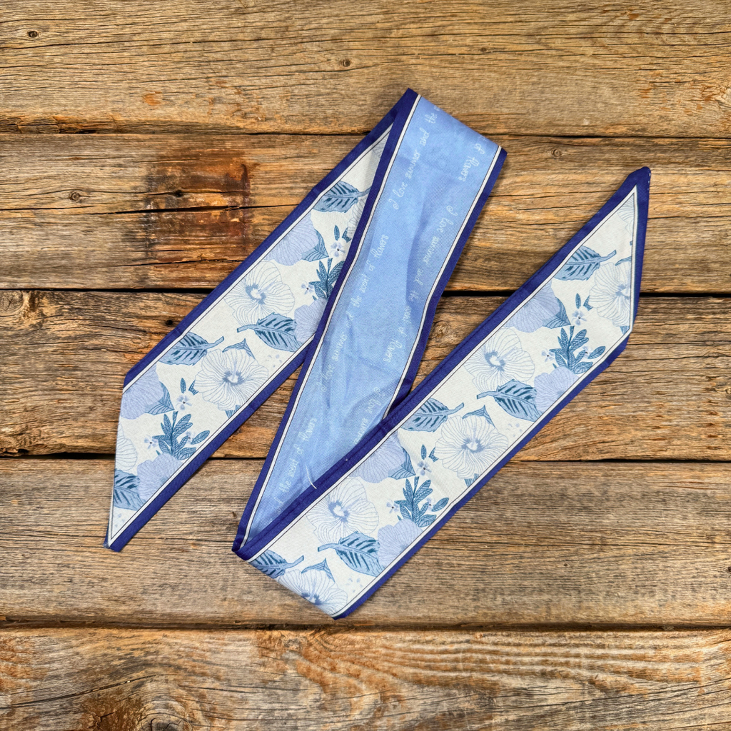 Blue Western Twilly Scarf