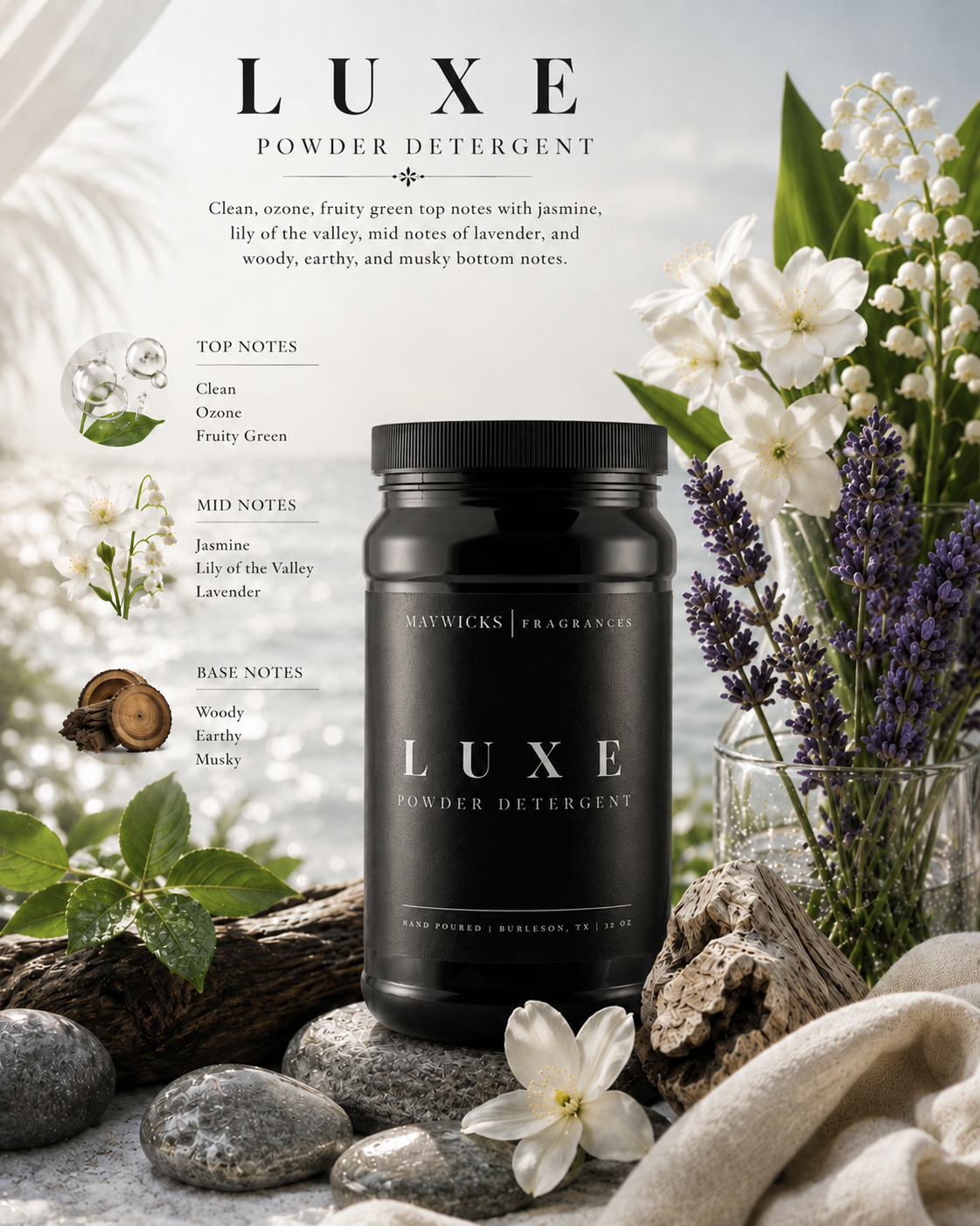 Powdered Luxury Laundry Detergent: Enchanted Rouge