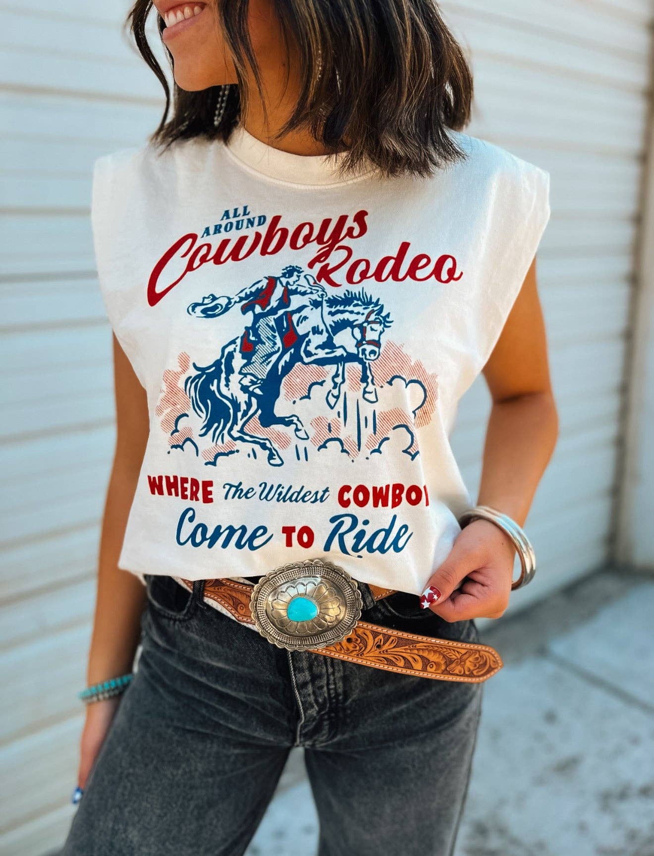 Wildest Cowboy Graphic Muscle Tank