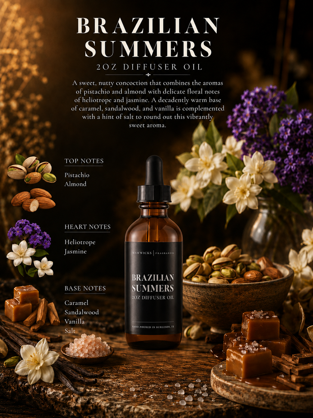 Scented Diffuser Oil: Brazilian Summers