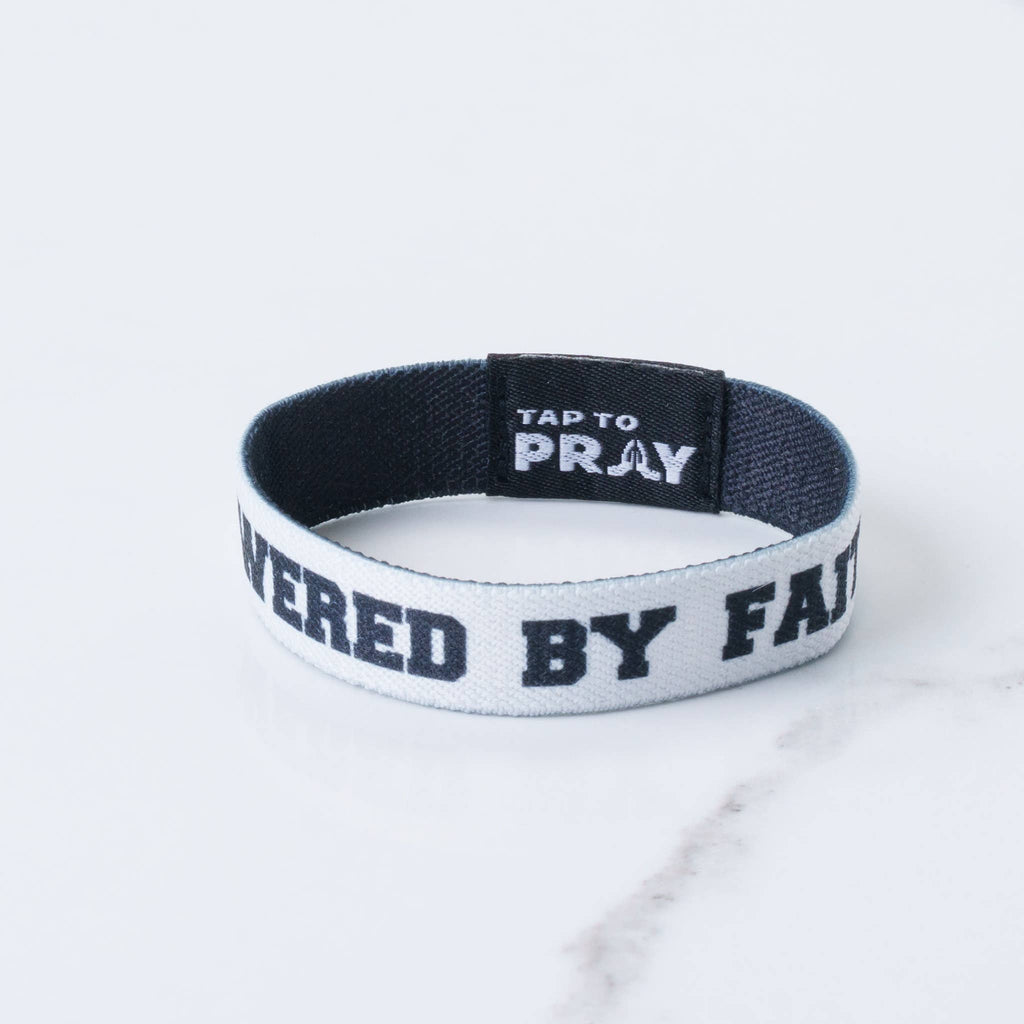 Tap To Pray™ Wristbands - Jesus Is Lord/ Powered by Faith
