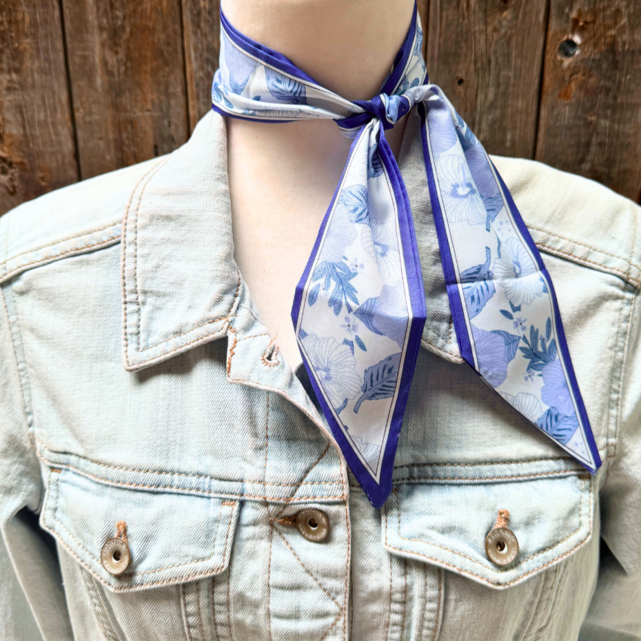 Blue Western Twilly Scarf