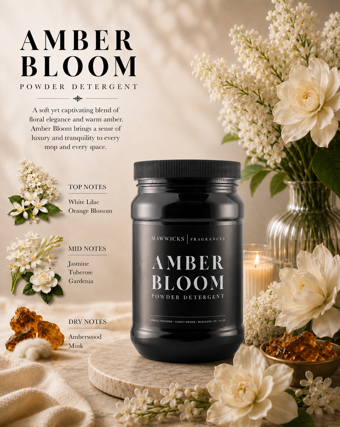 Powdered Luxury Laundry Detergent: Enchanted Rouge