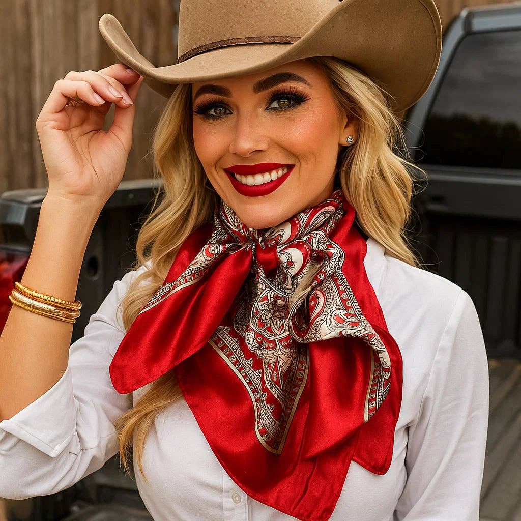Classic Paisley Wild Rag - Western Scarf