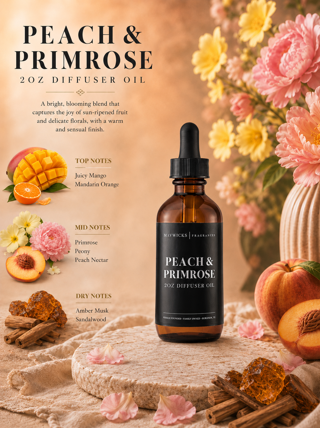 Scented Diffuser Oil: Brazilian Summers
