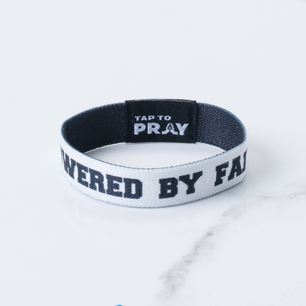 Tap To Pray™ Wristbands - Jesus Is Lord/ Powered by Faith