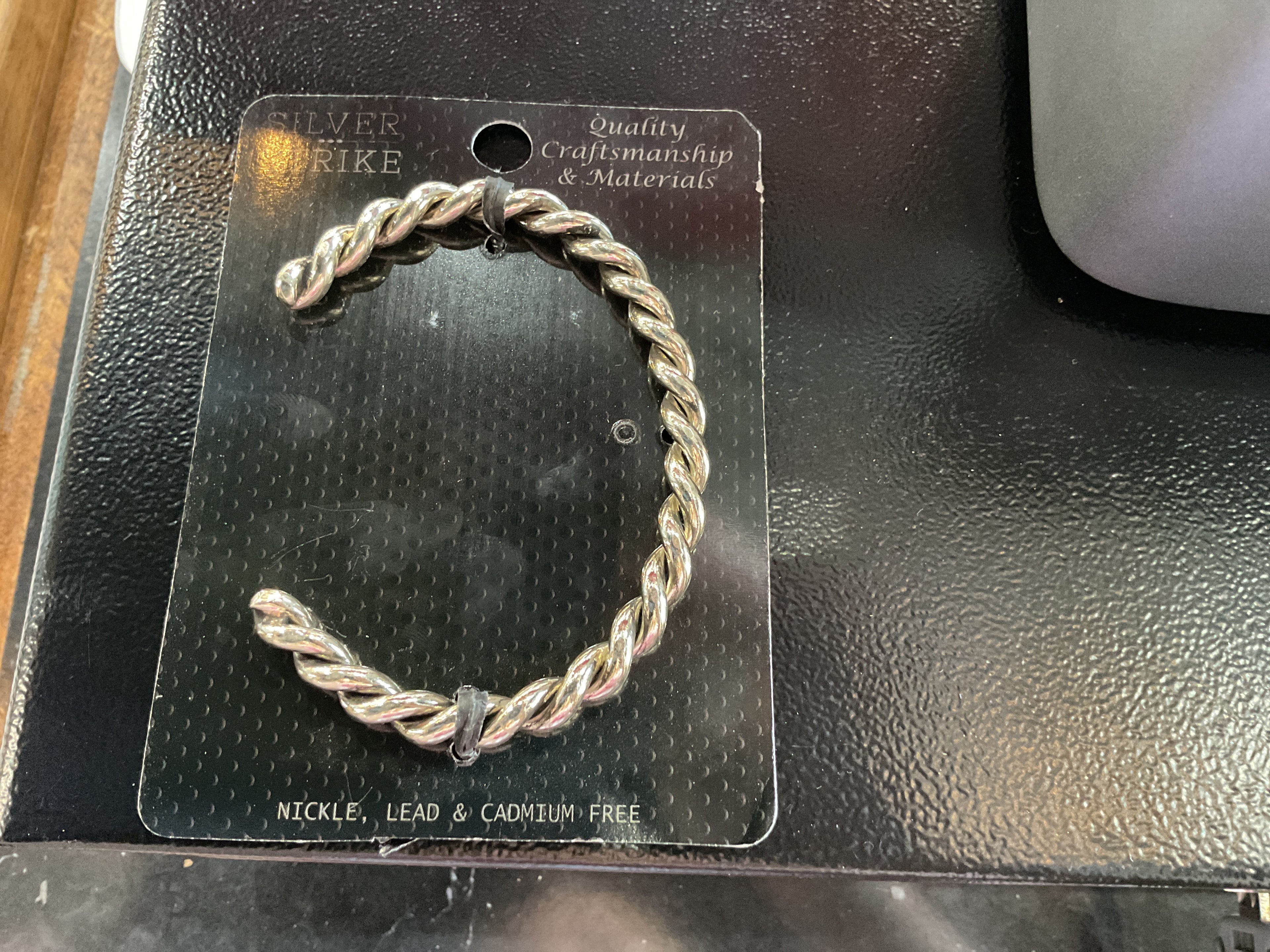 Twisted silver bracelet