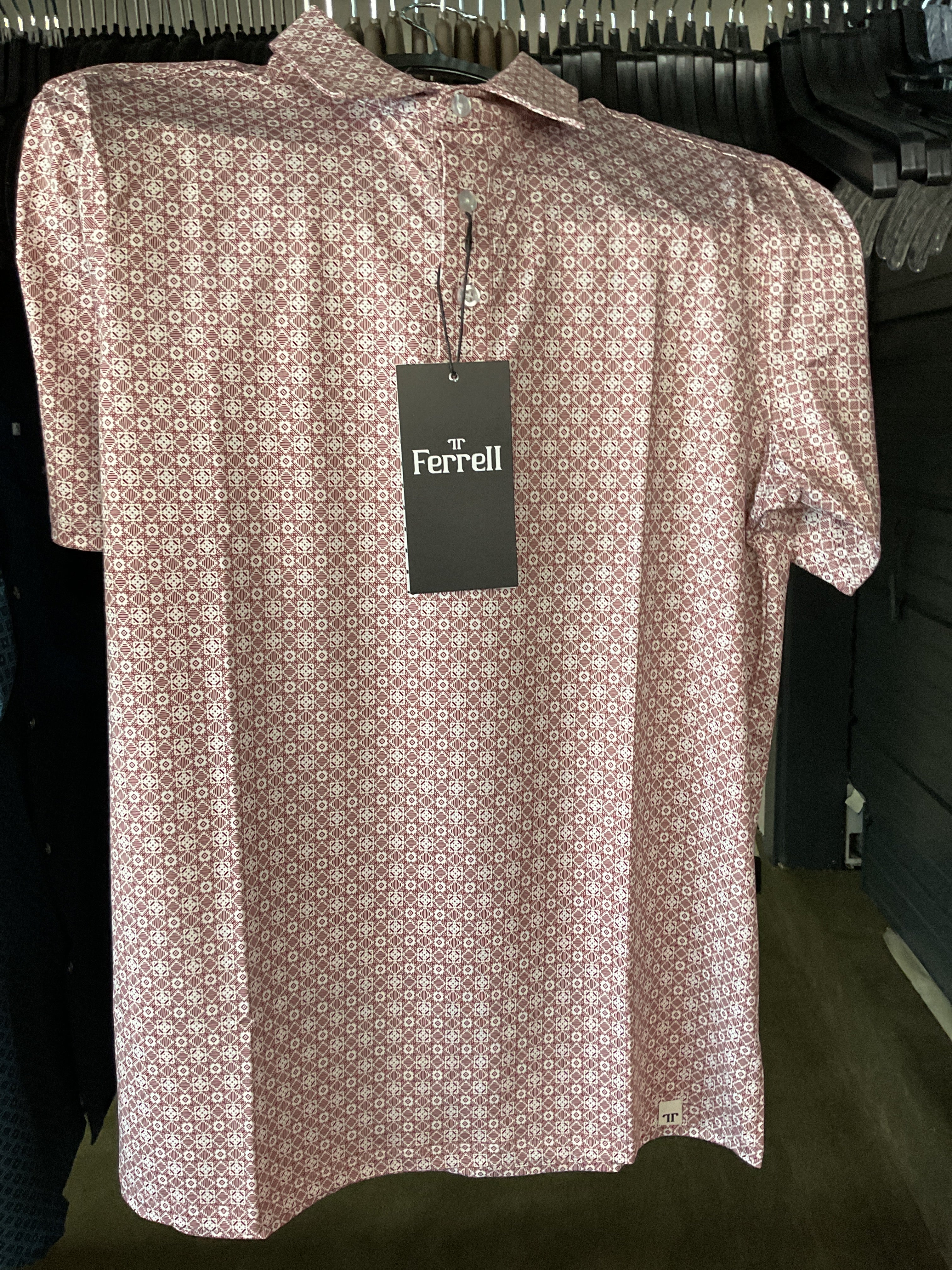 Red diamond polo