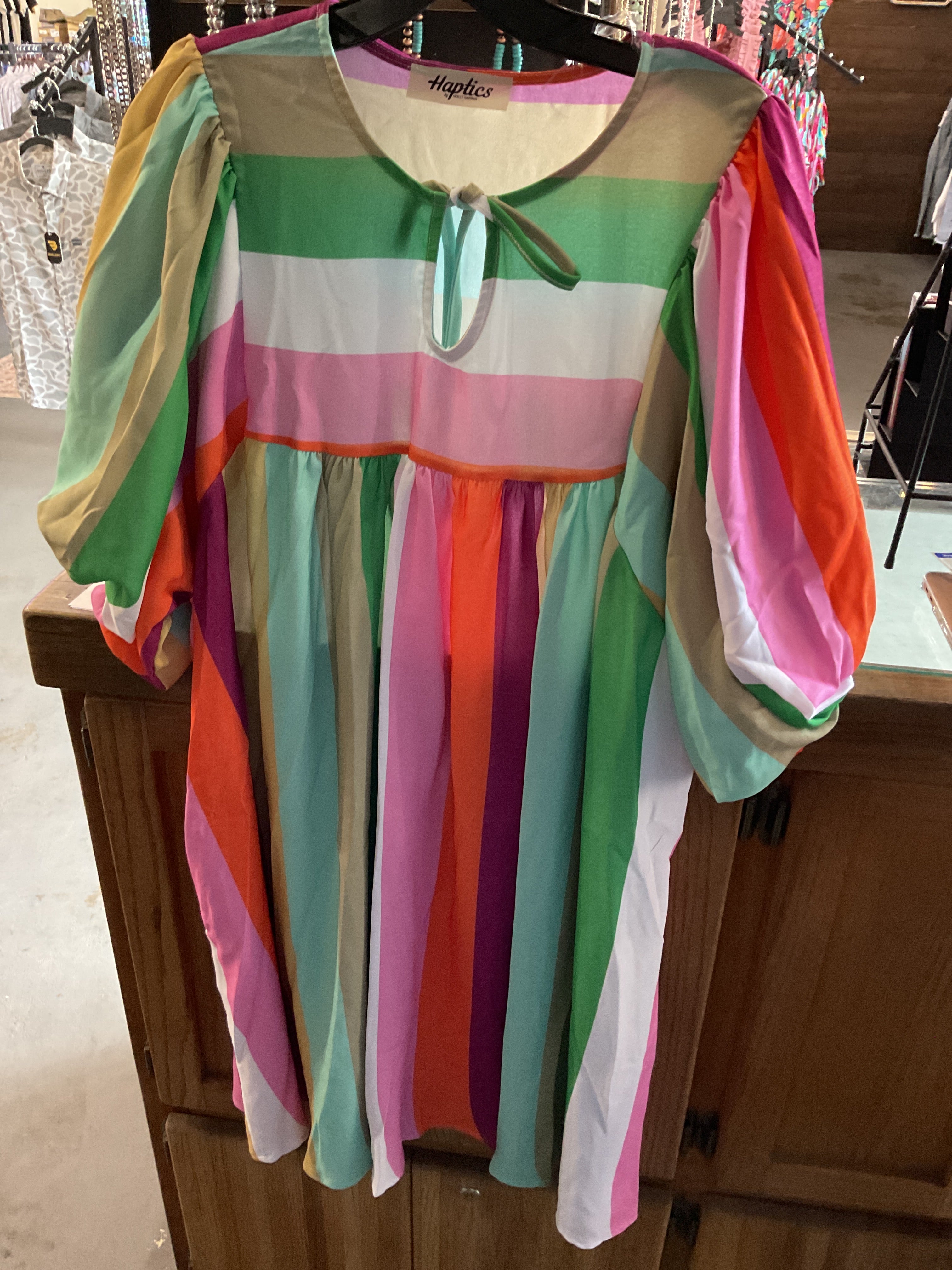 Plus size striped dress