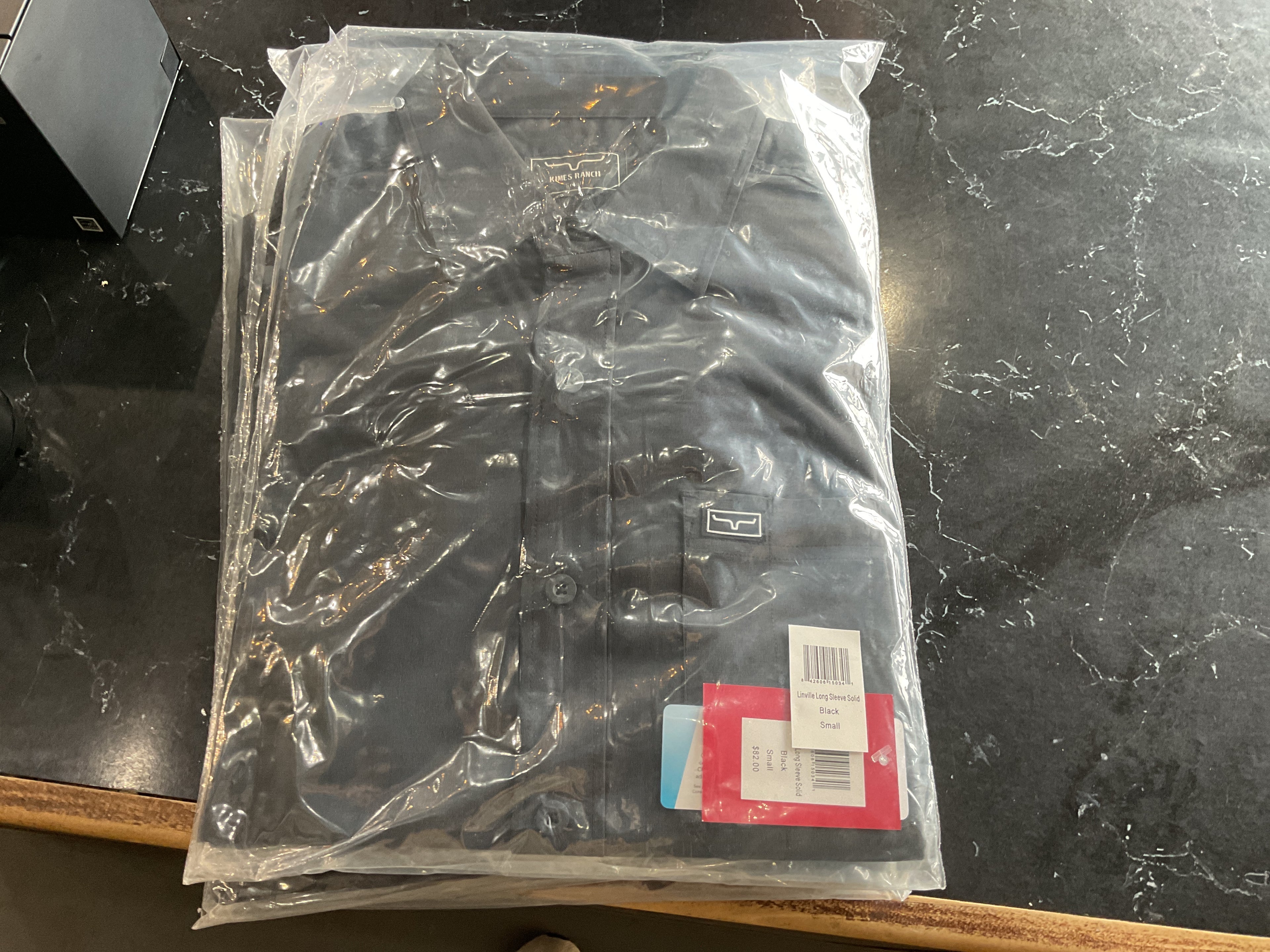 Black kimes ranch button up