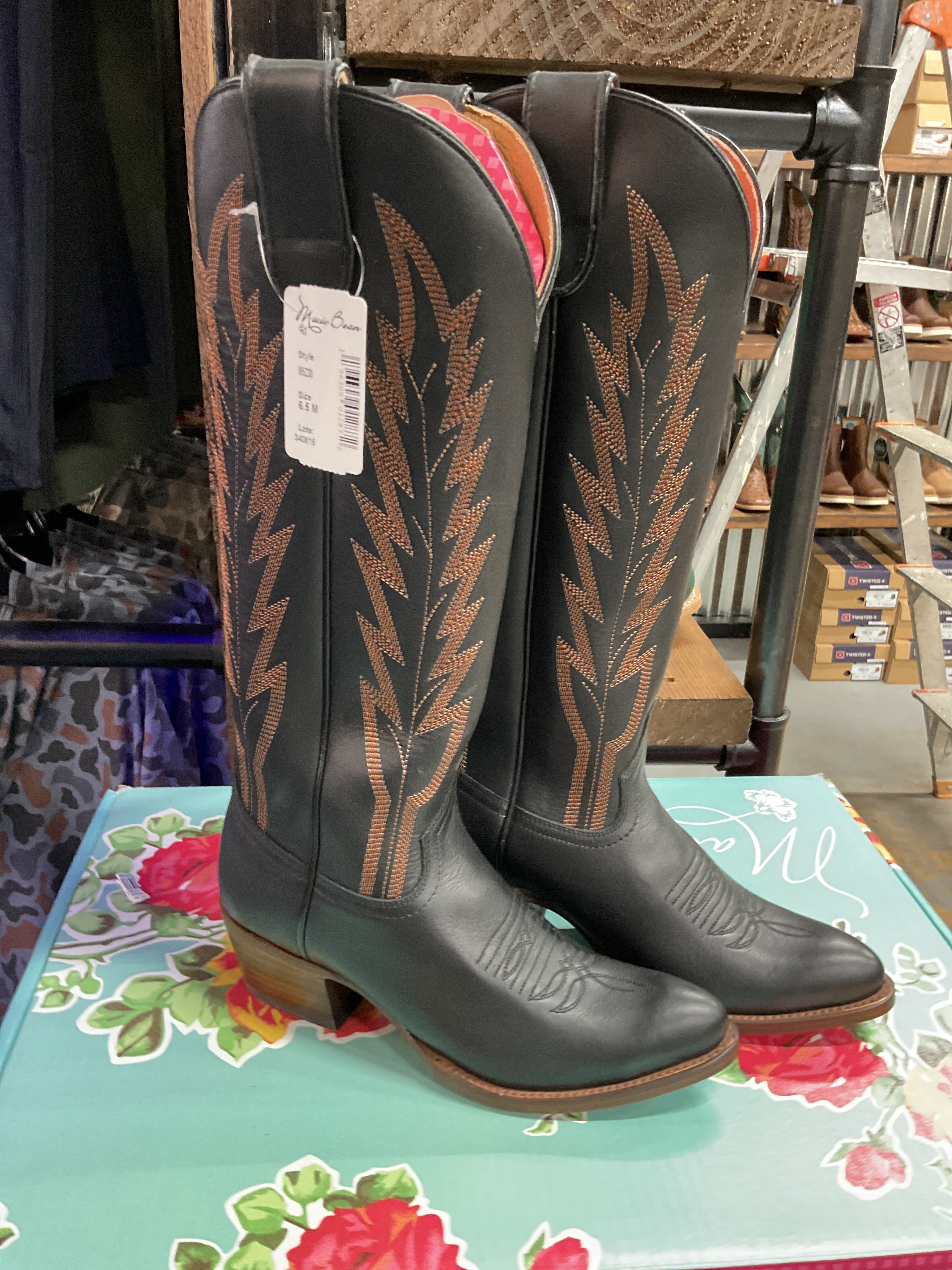 Tall black Macie Bean boot