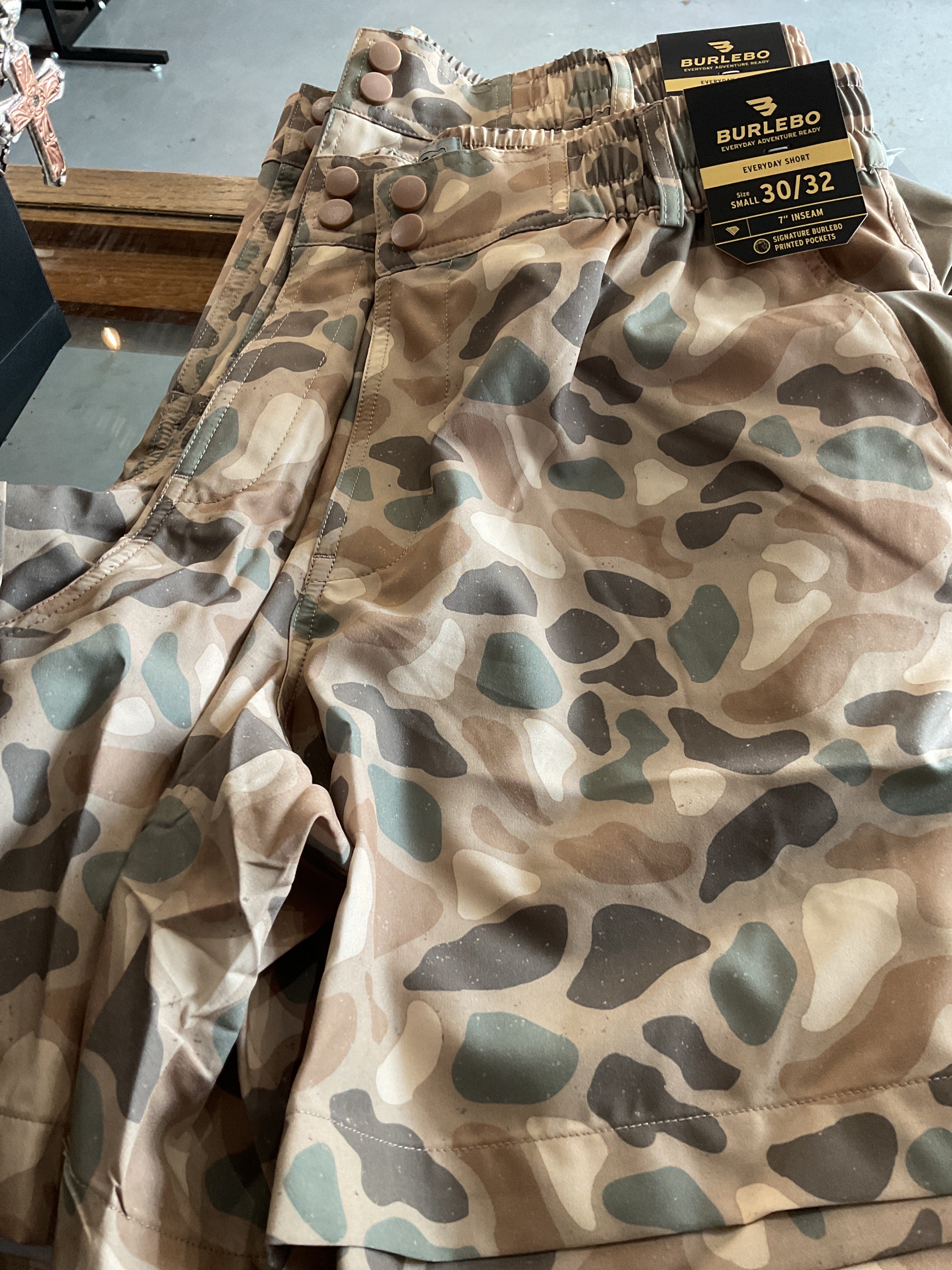 Men’s camo shorts