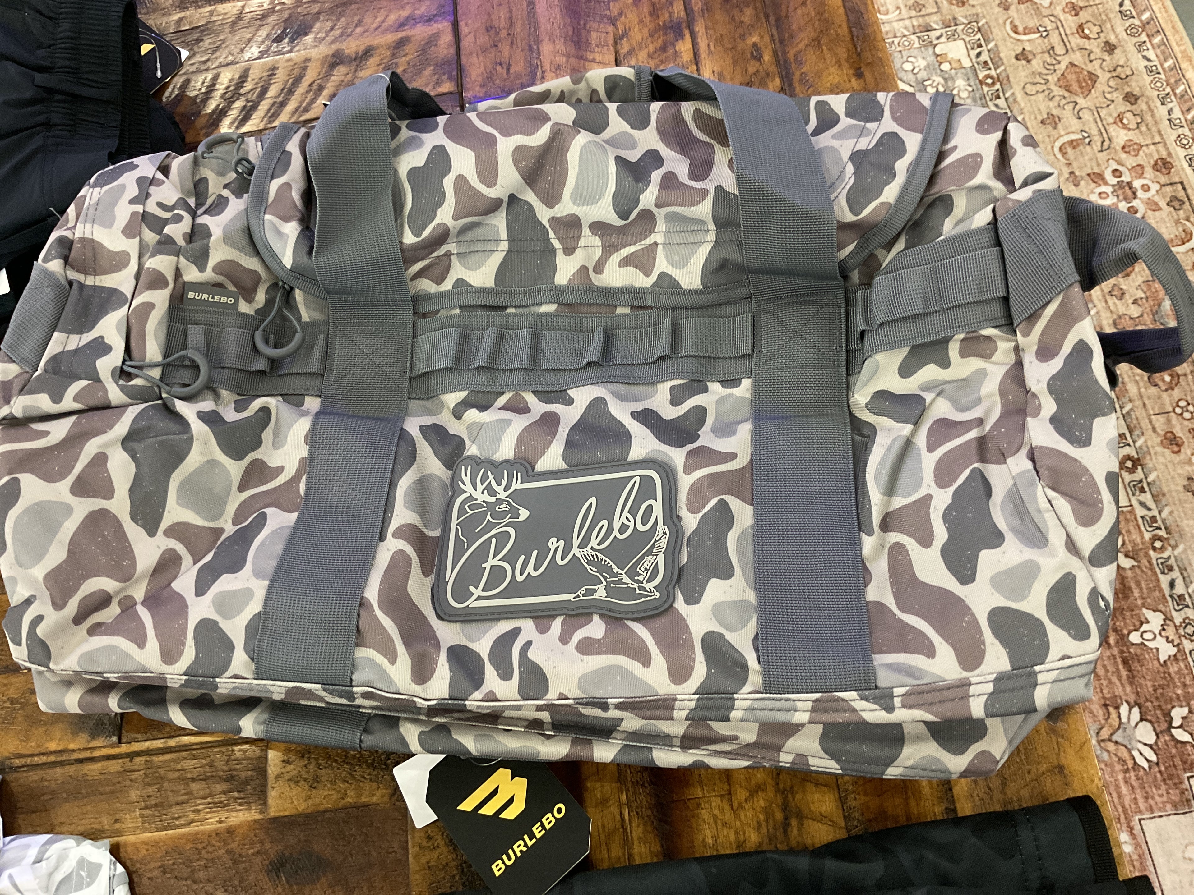 Camo duffle bag