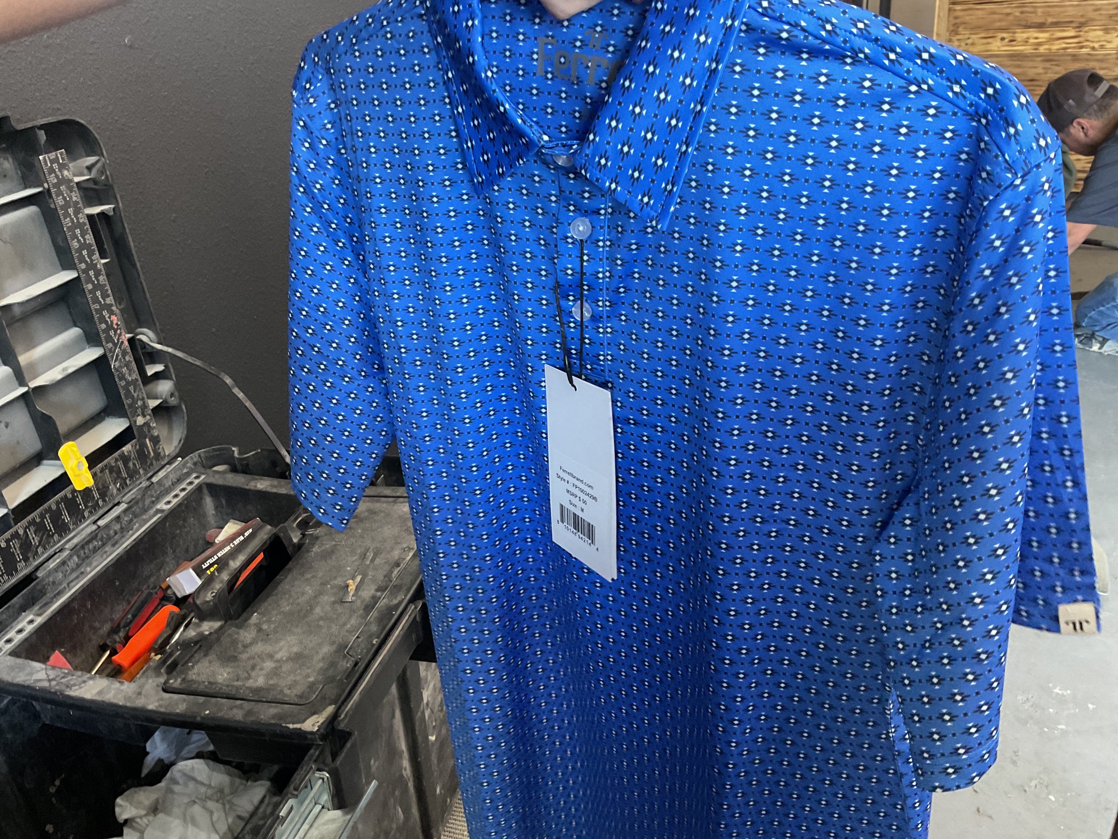 Blue Ferrel polo