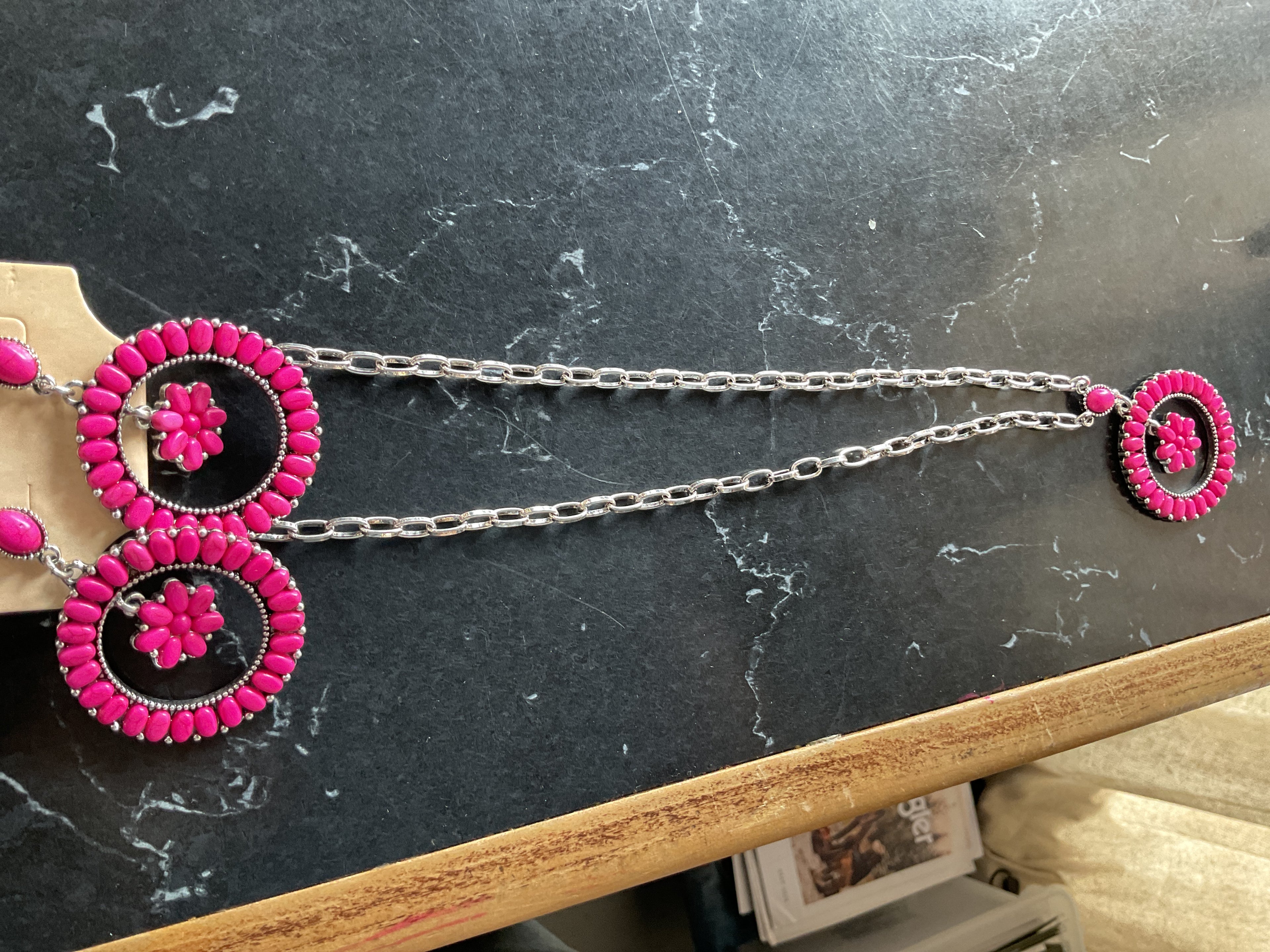 Pink jewelry set