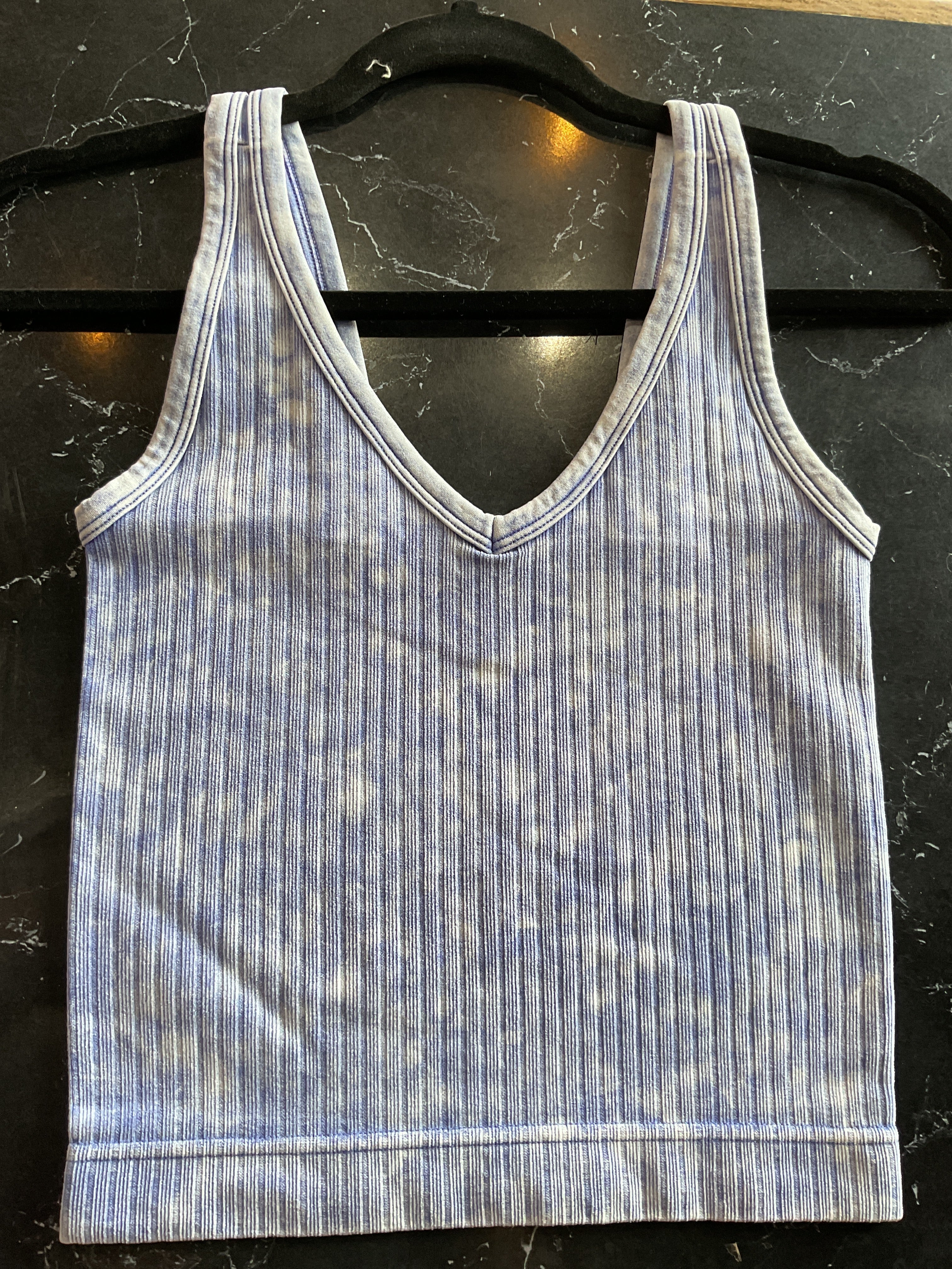 Purple V-neck zenana top