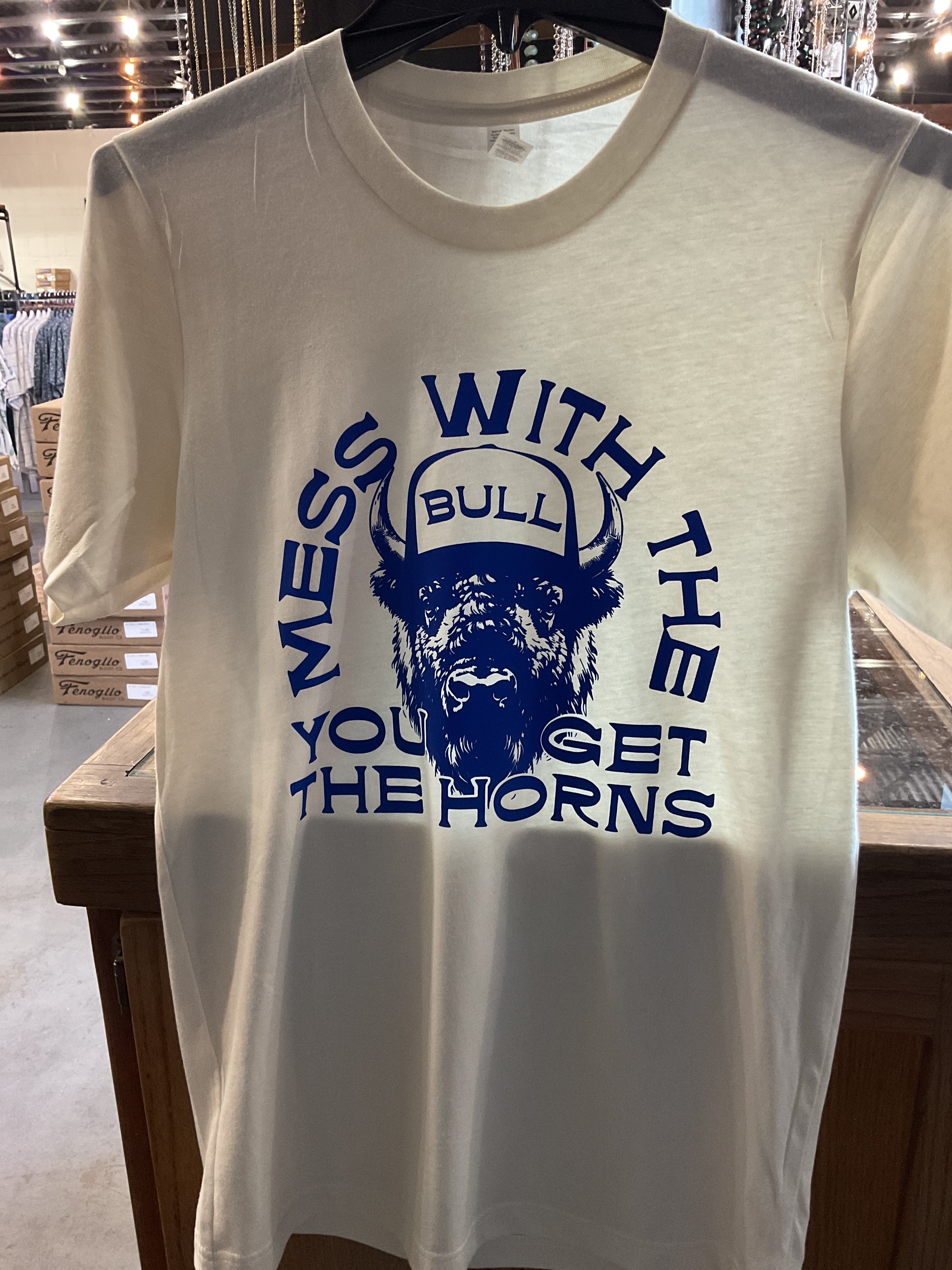 Get the horns t shirt