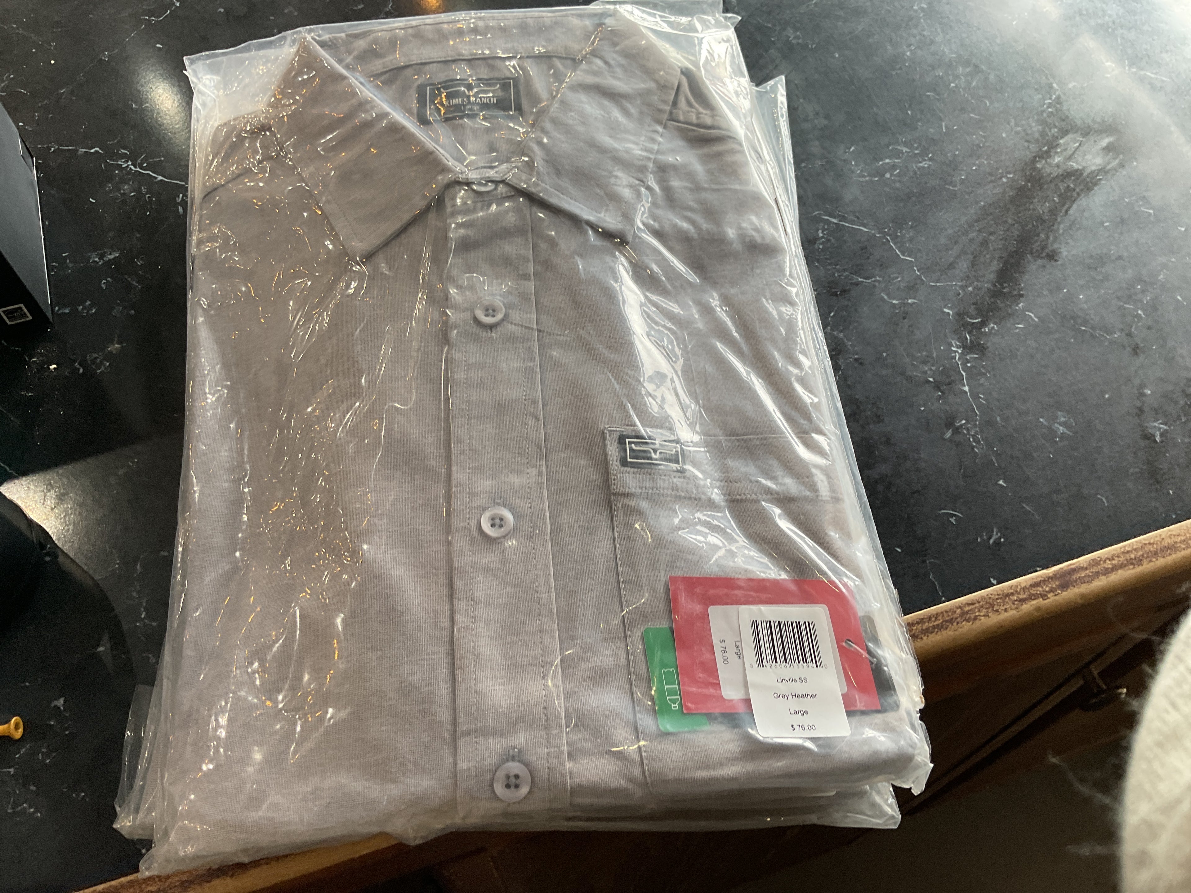 Grey kimes ranch button up