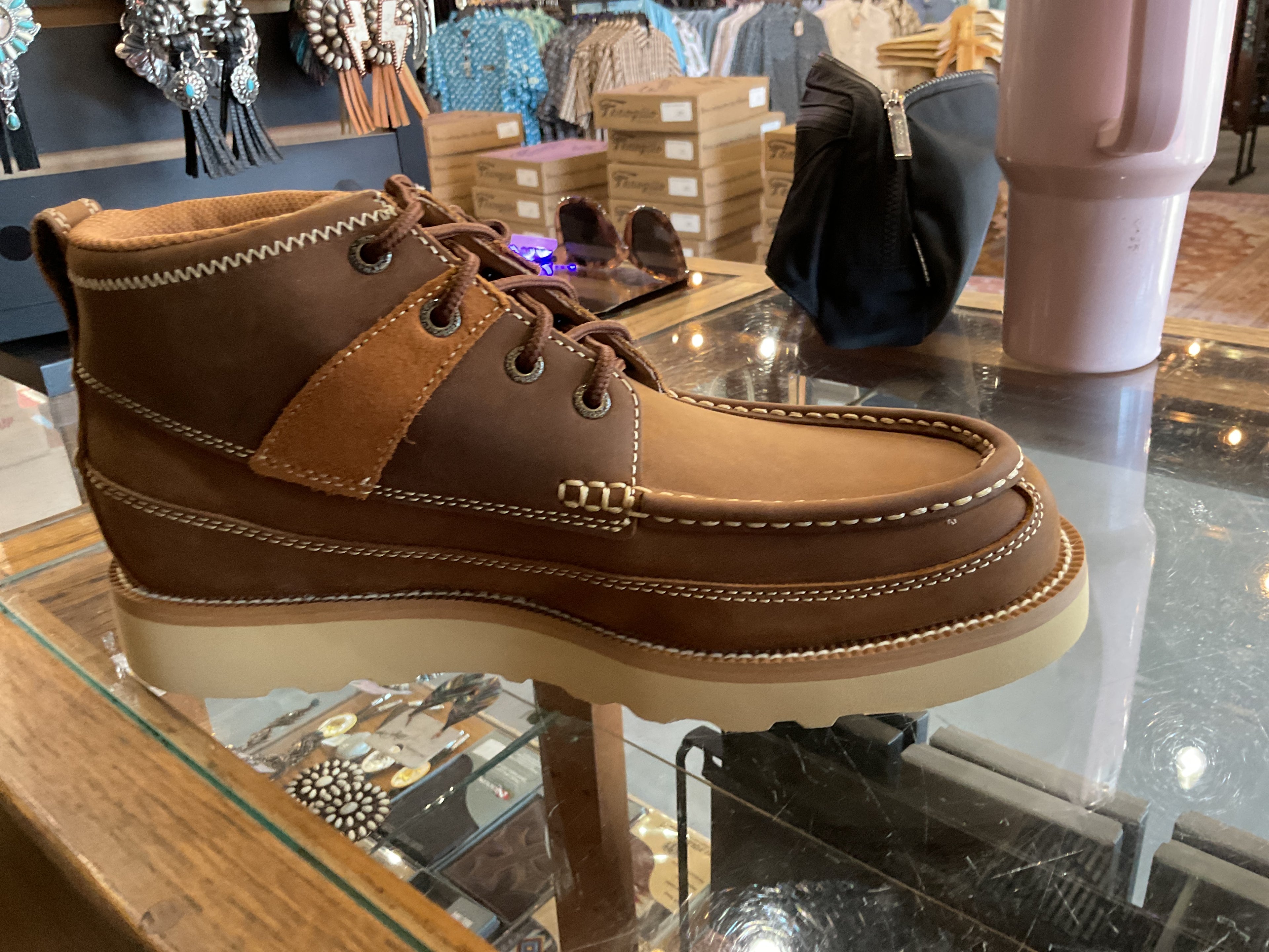 Men’s 4 inch wedge sole boot