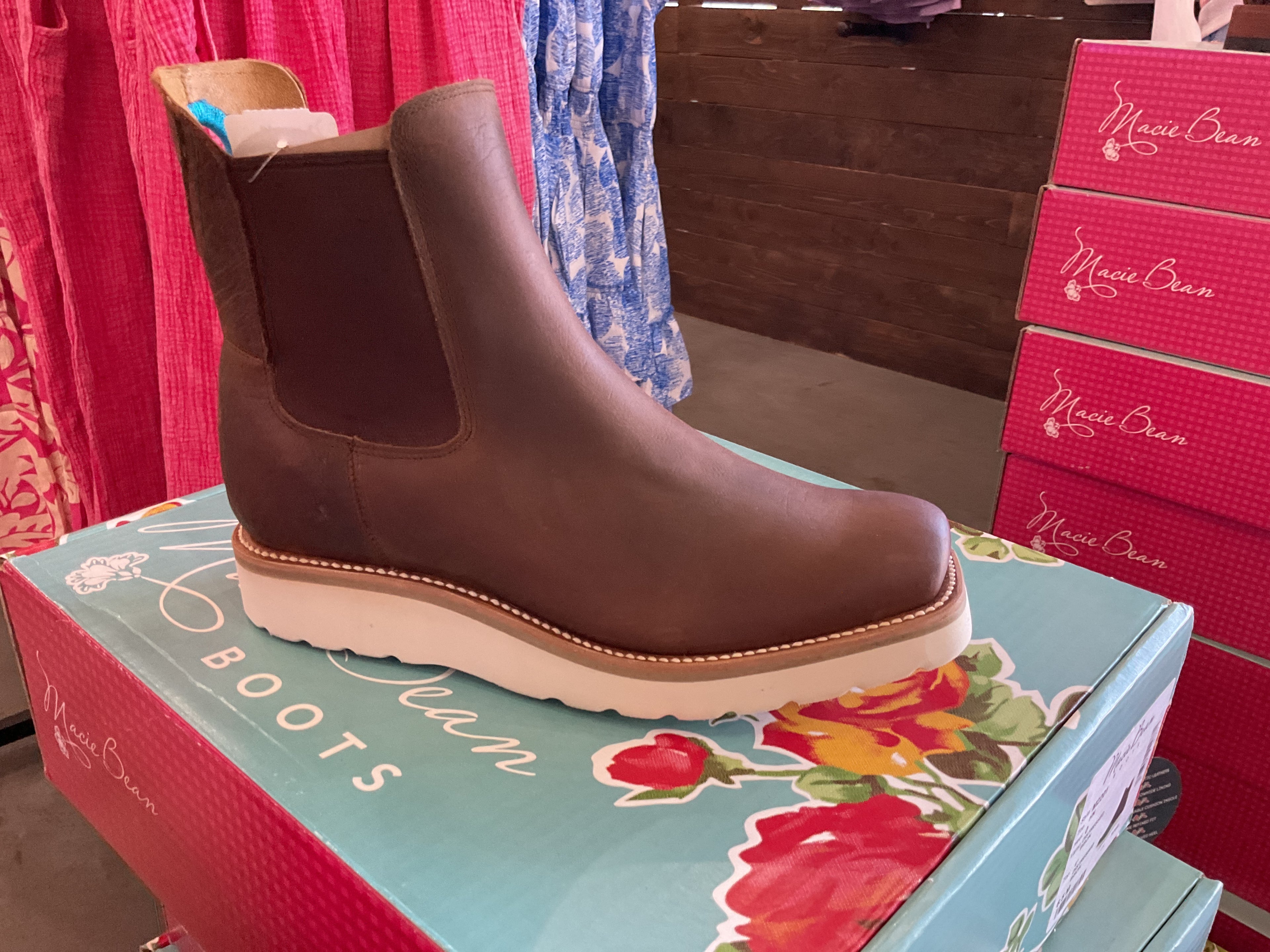 Dark brown wedge