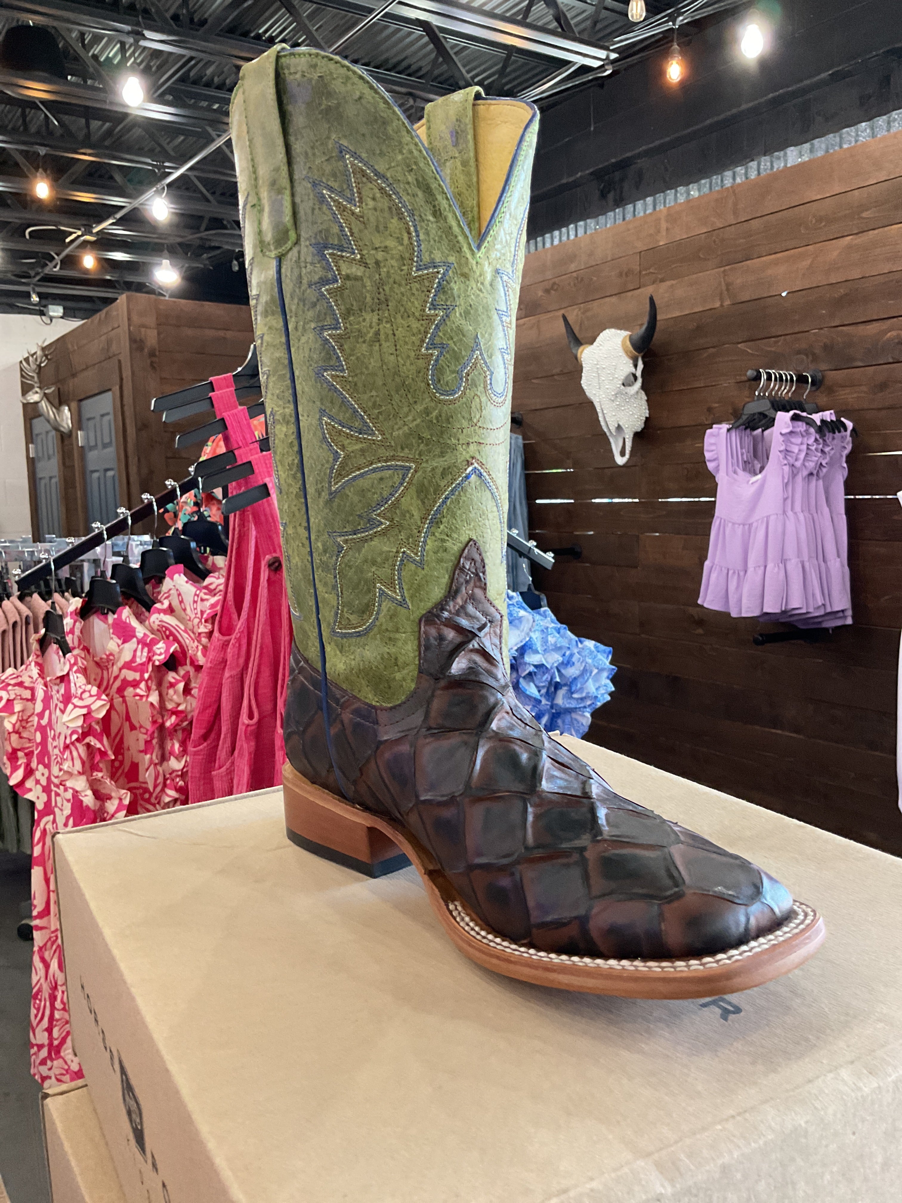 Boys fish boots