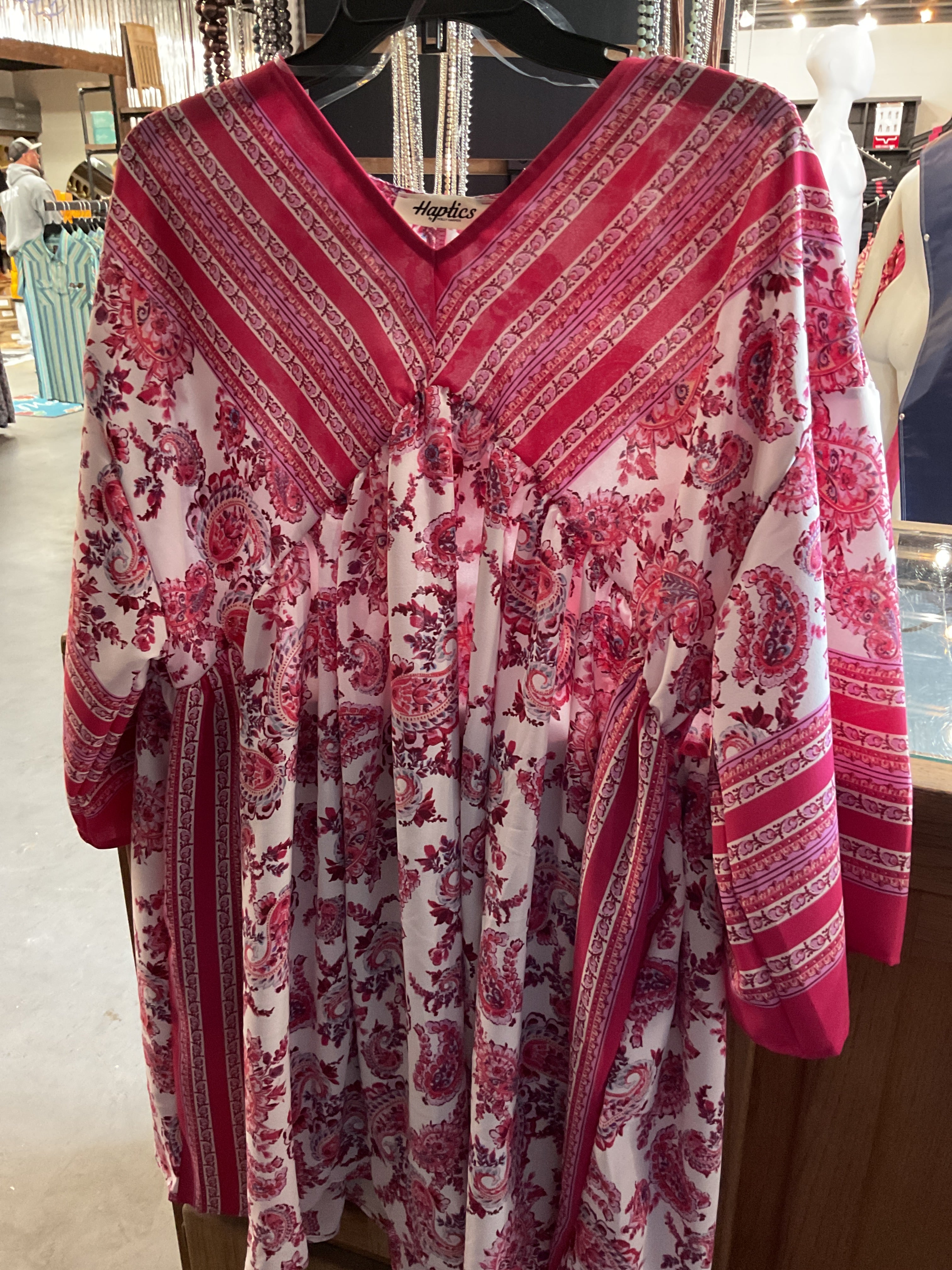 Kimono pink and white dress