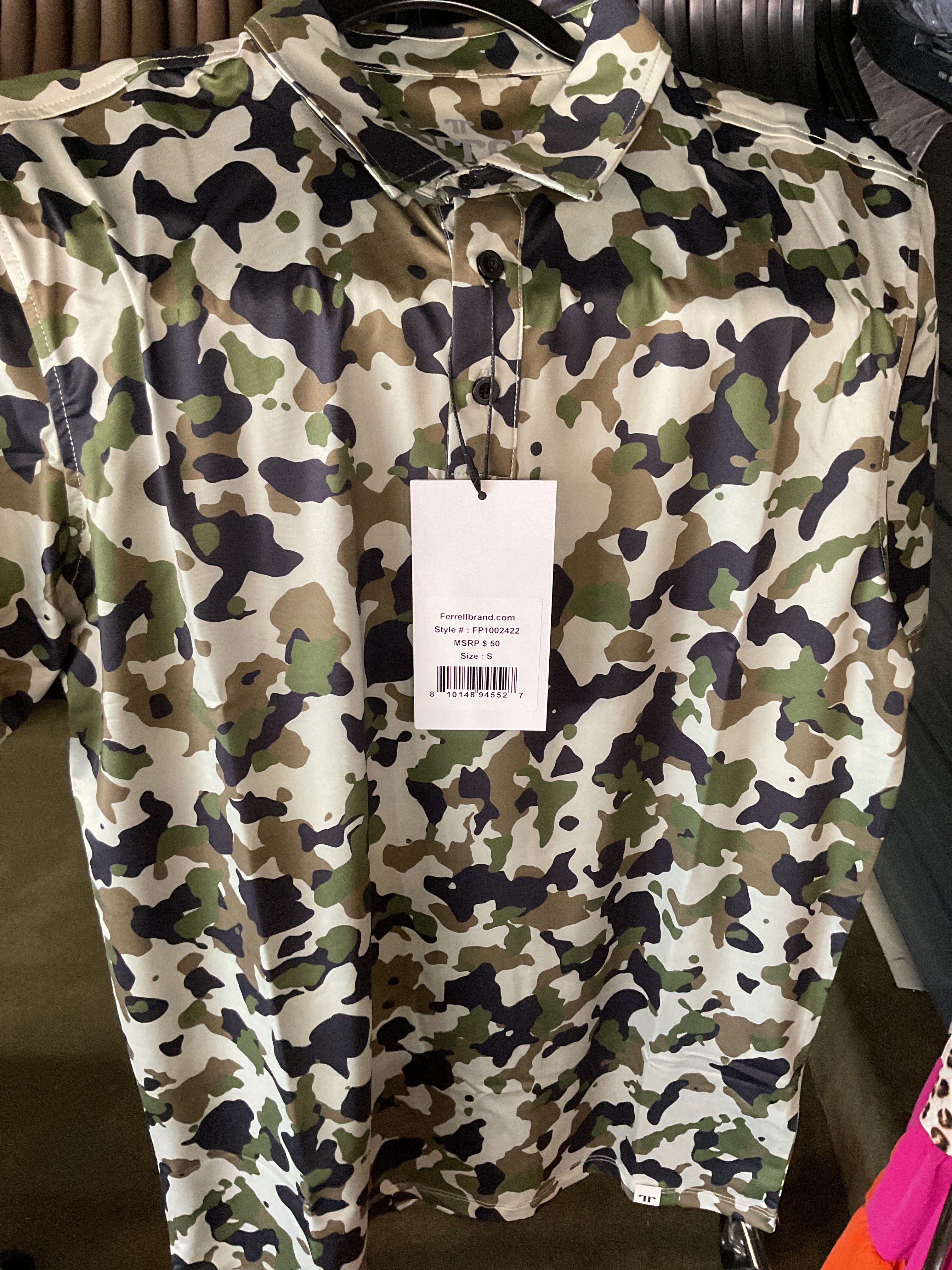 Camo Ferrell polo