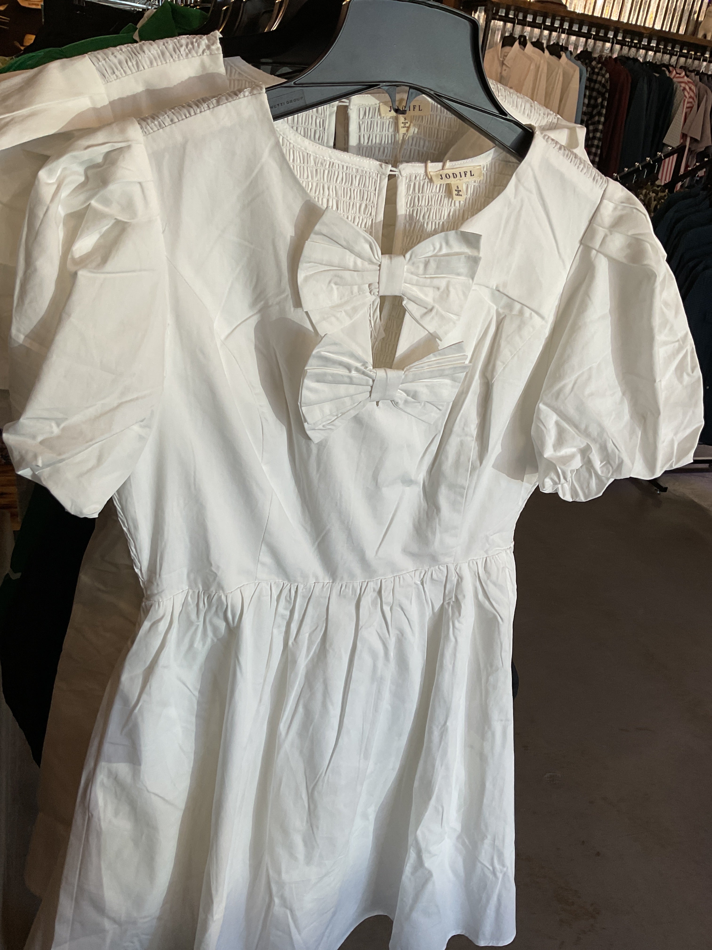 white dress