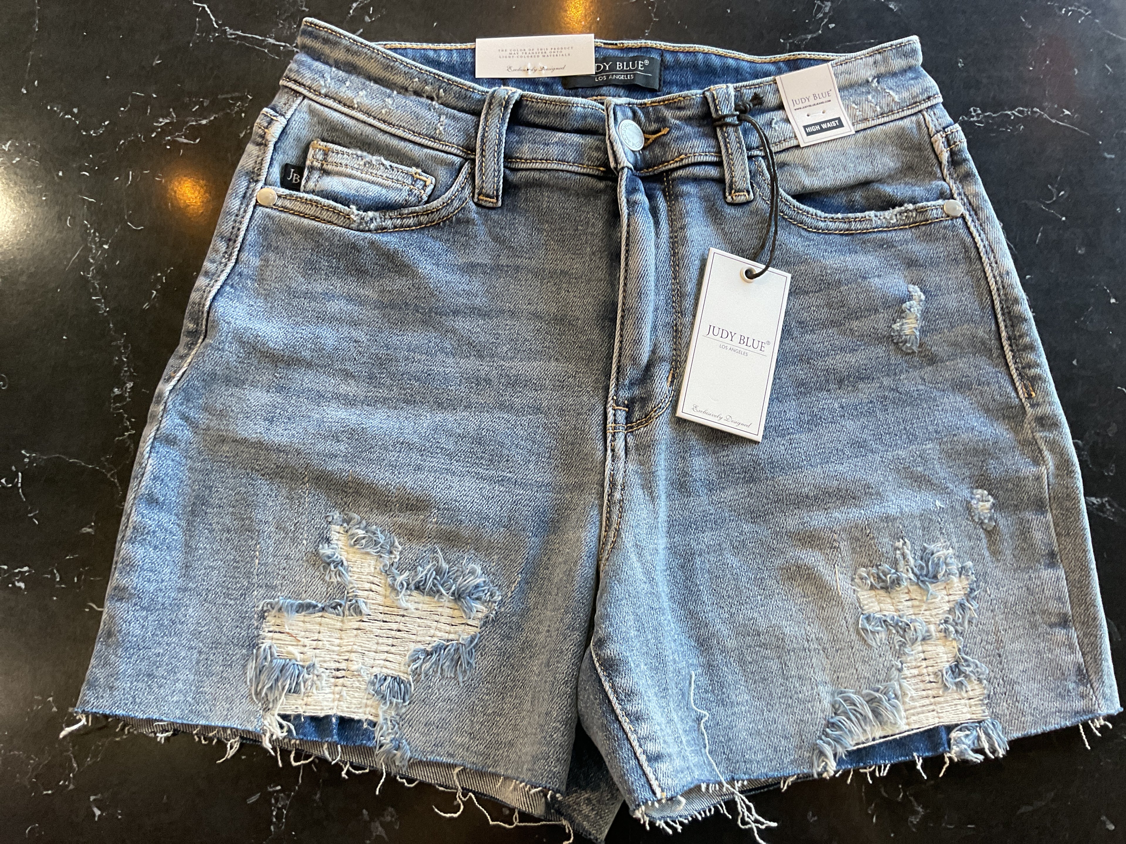 HW distressed shorts