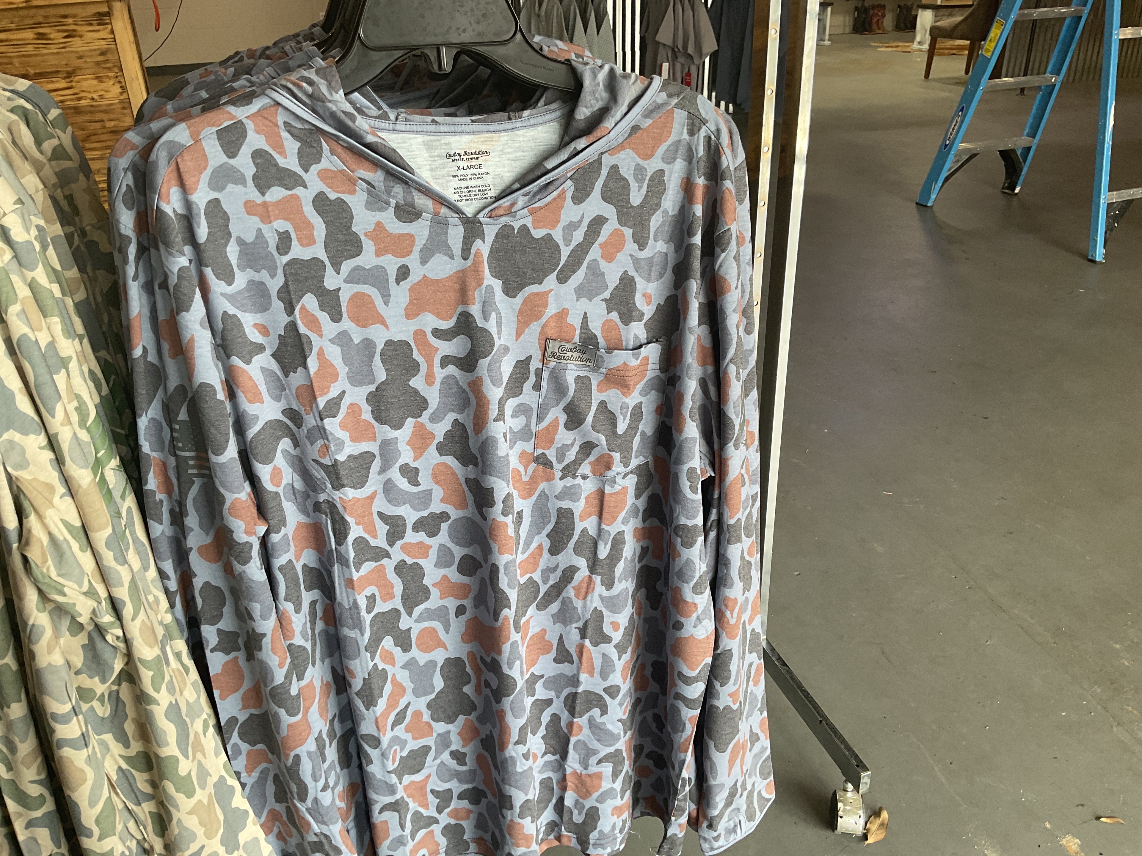 Blue camo Cowboy revolution