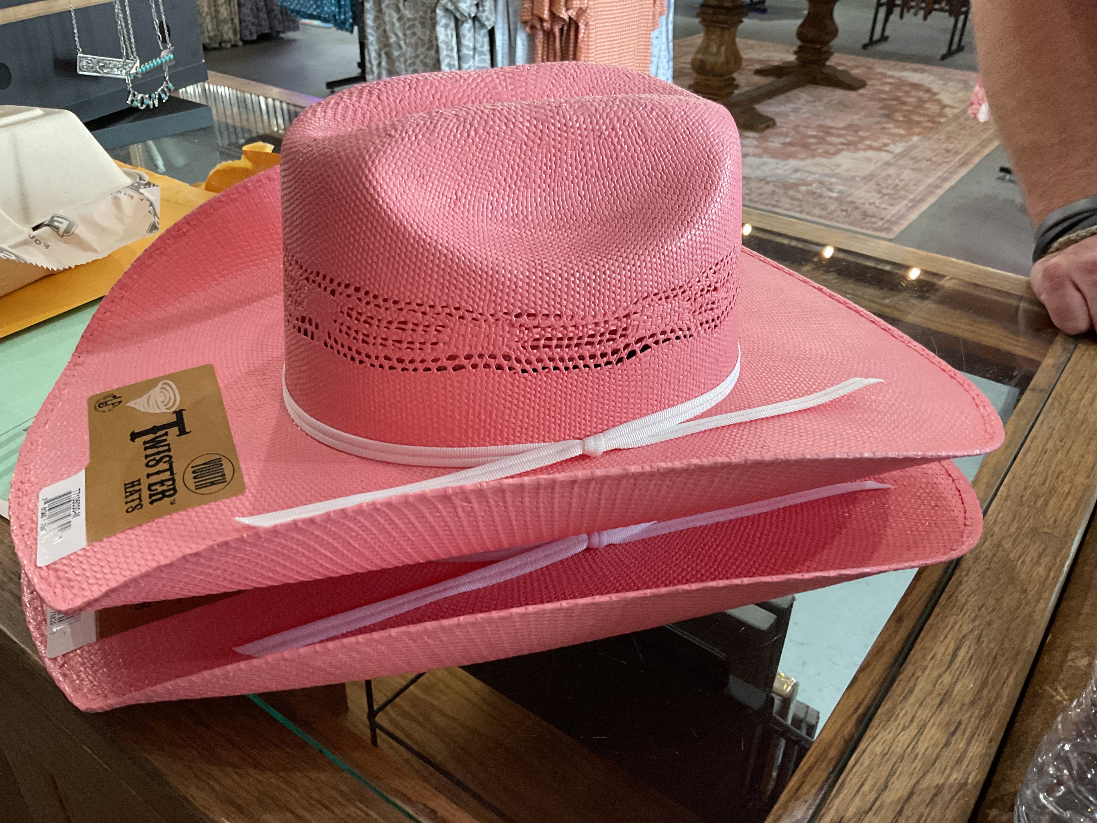 Pink kids straw