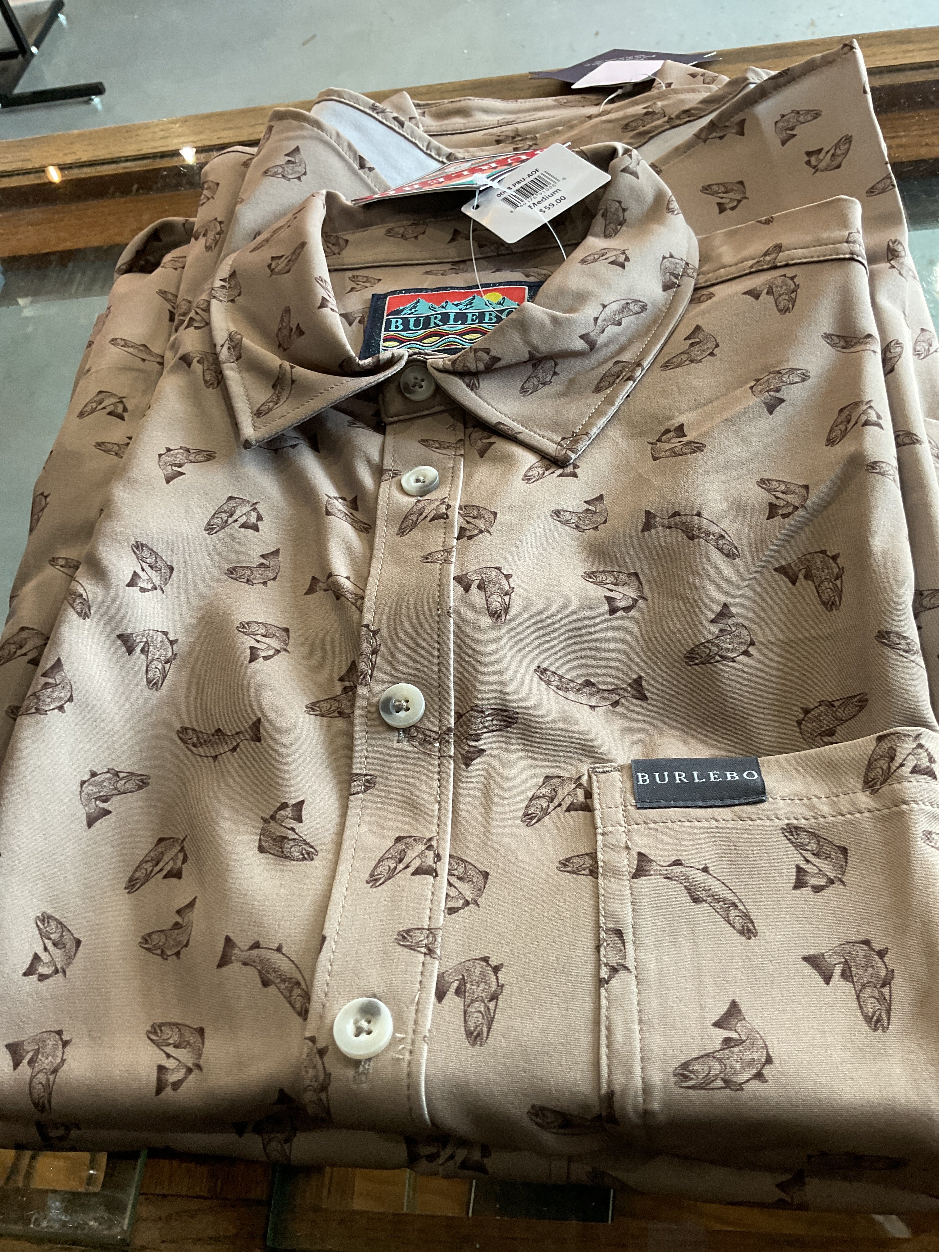 Fish button up