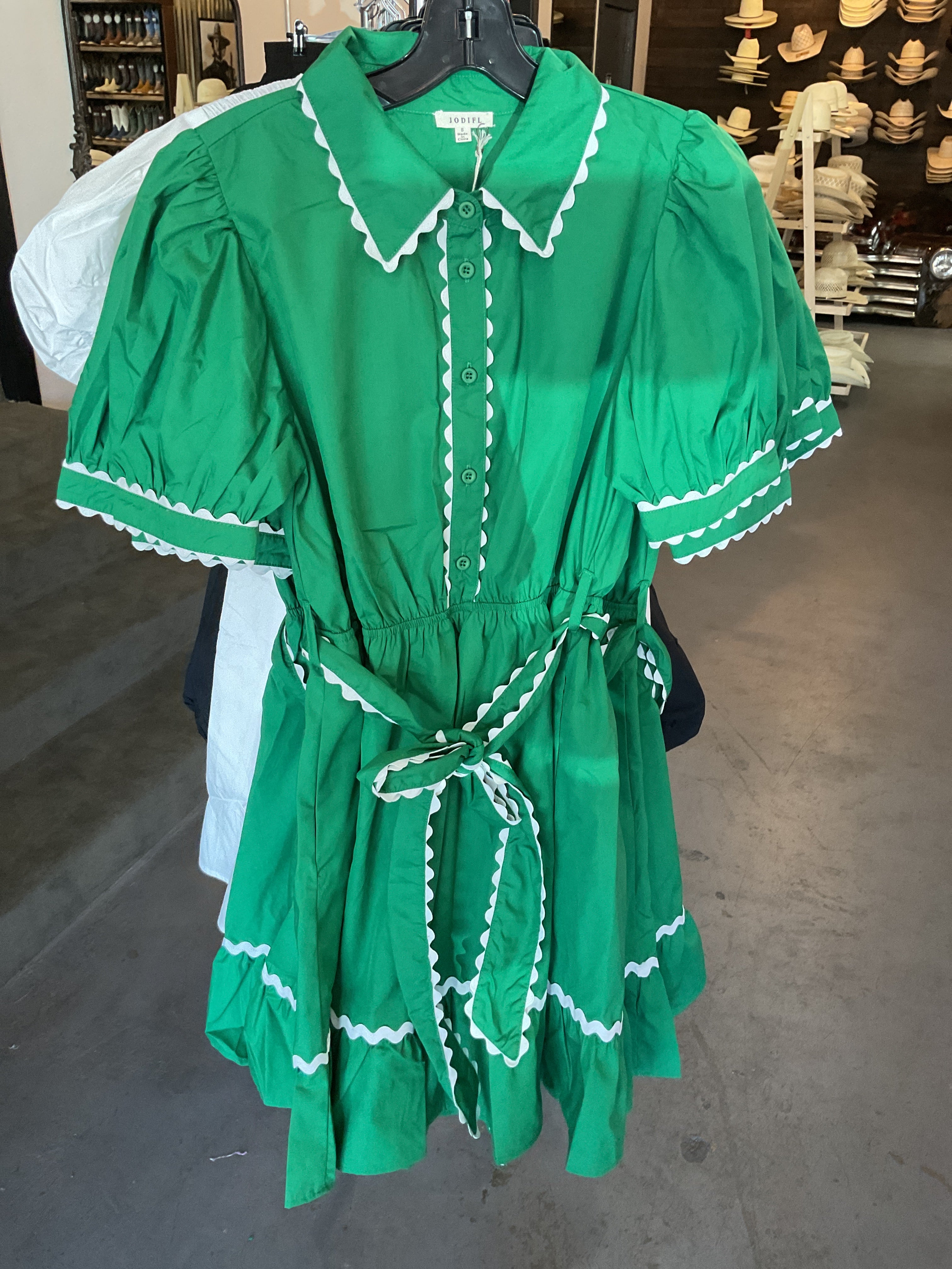 Green dress