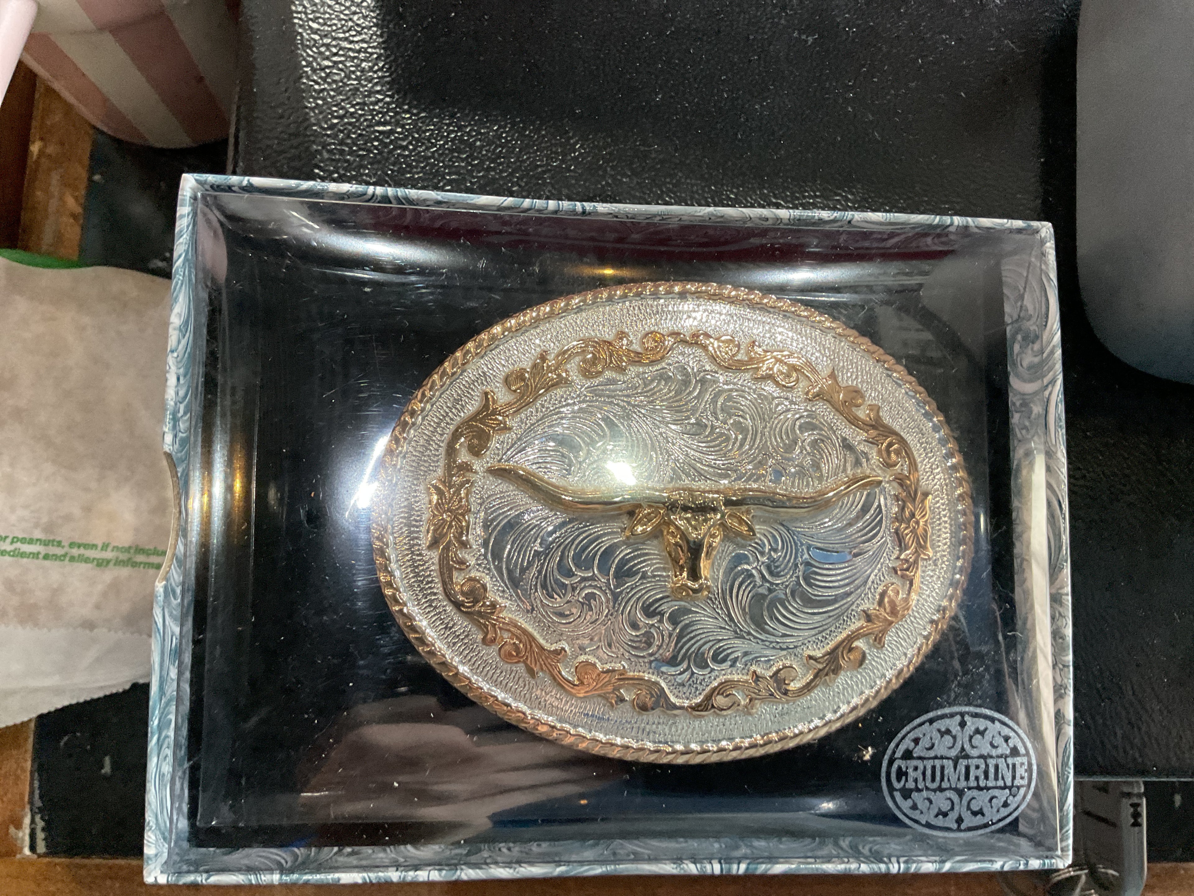 Longhorn belt buckle