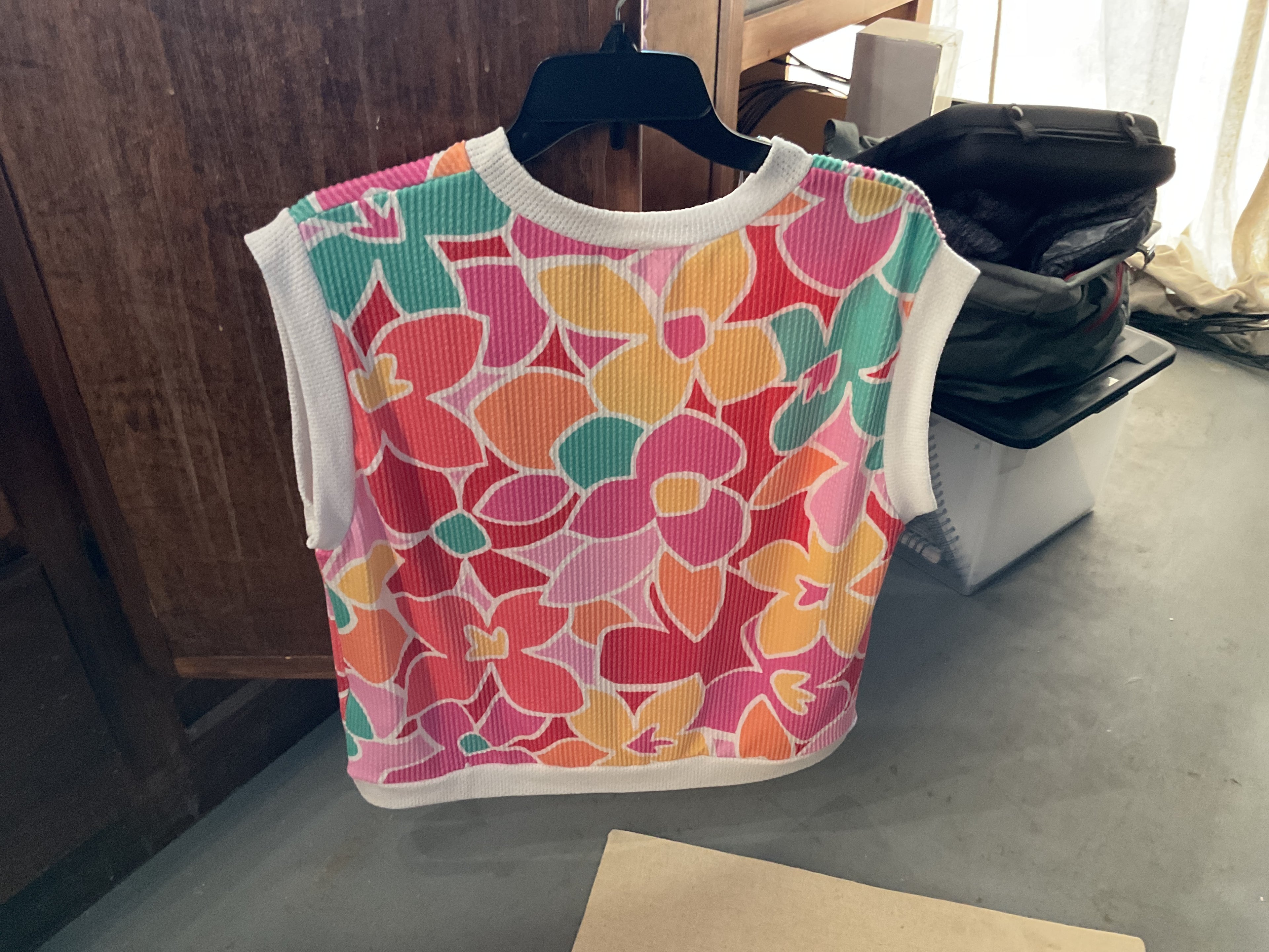 Floral knit top