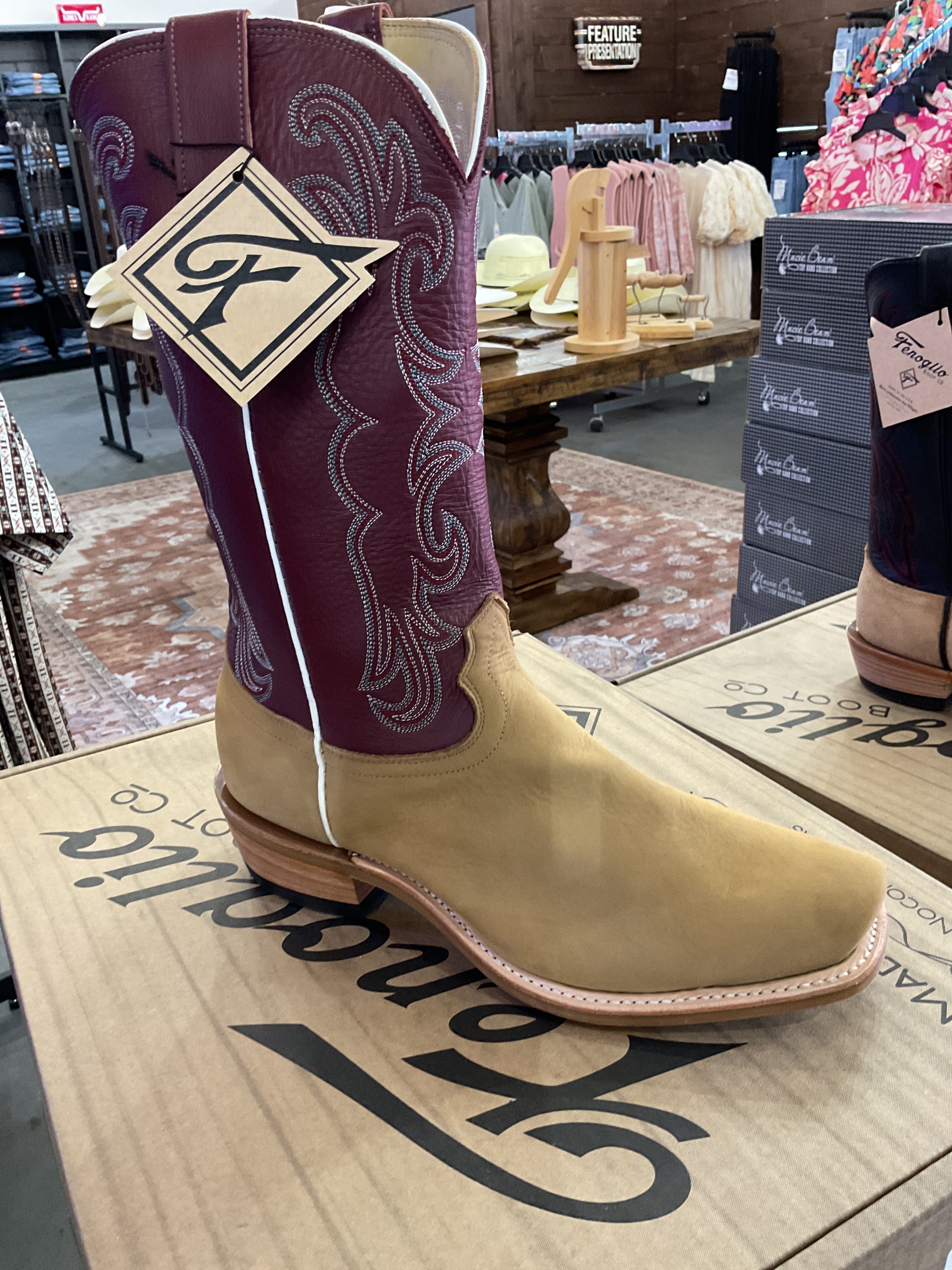 Havana nubuck fenoglio boot