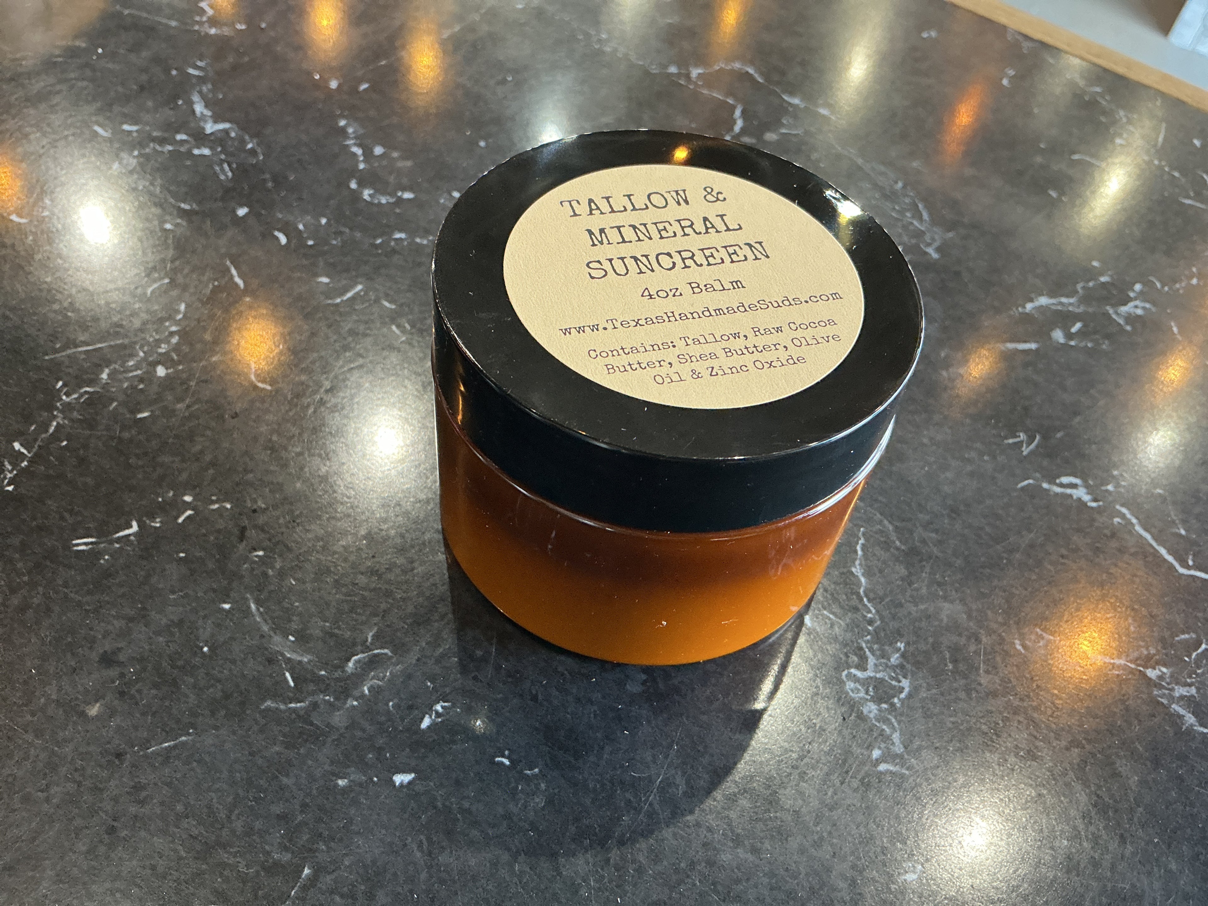 Tallow mineral sunscreen