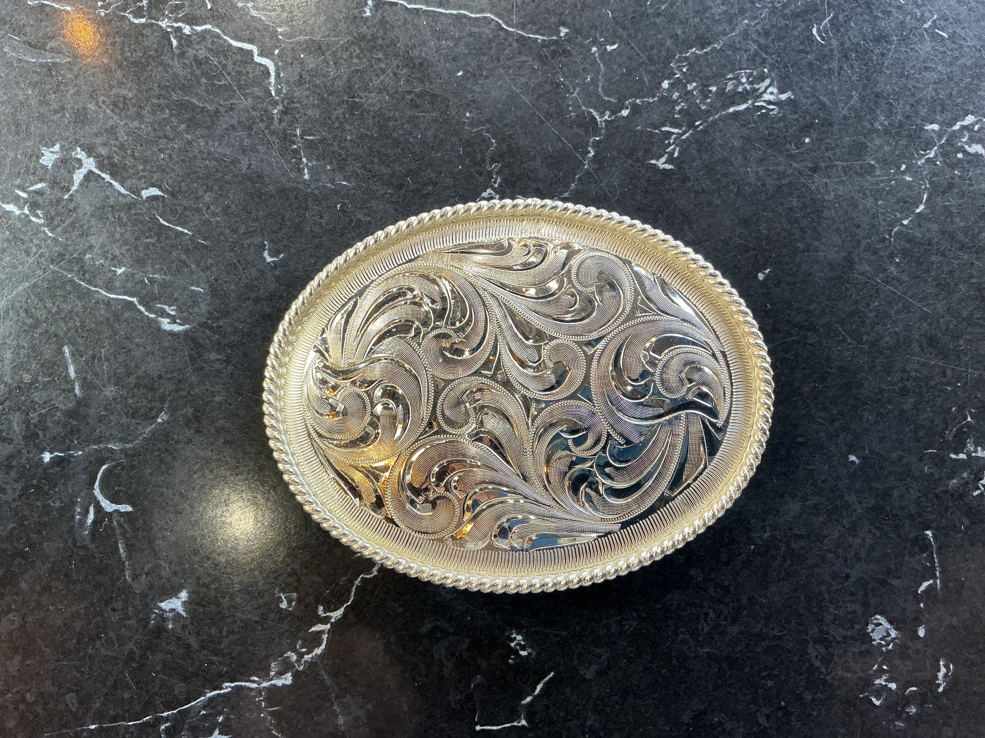 Engraved Oval Buckle